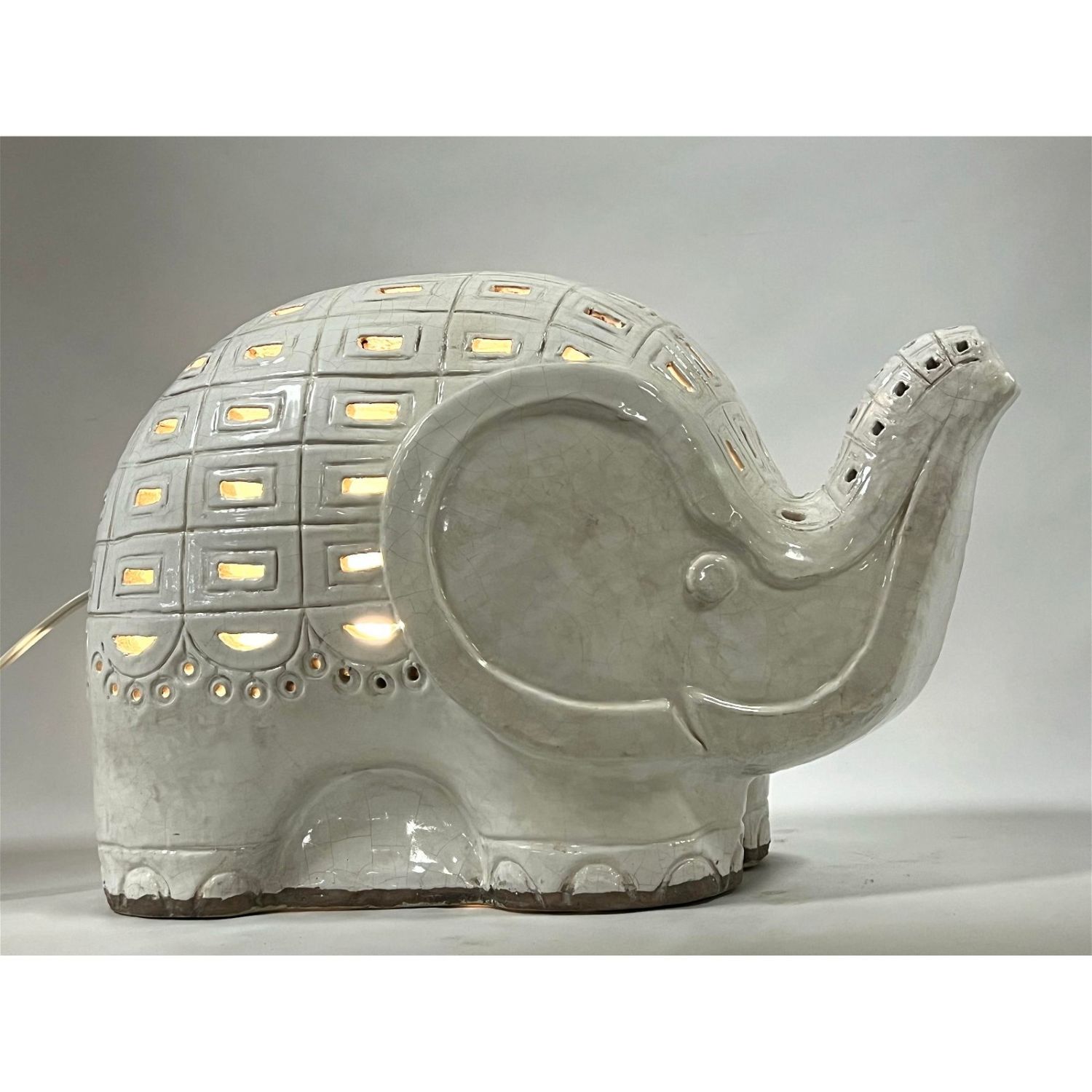 Glazed Pottery Figural Elephant 362a0c