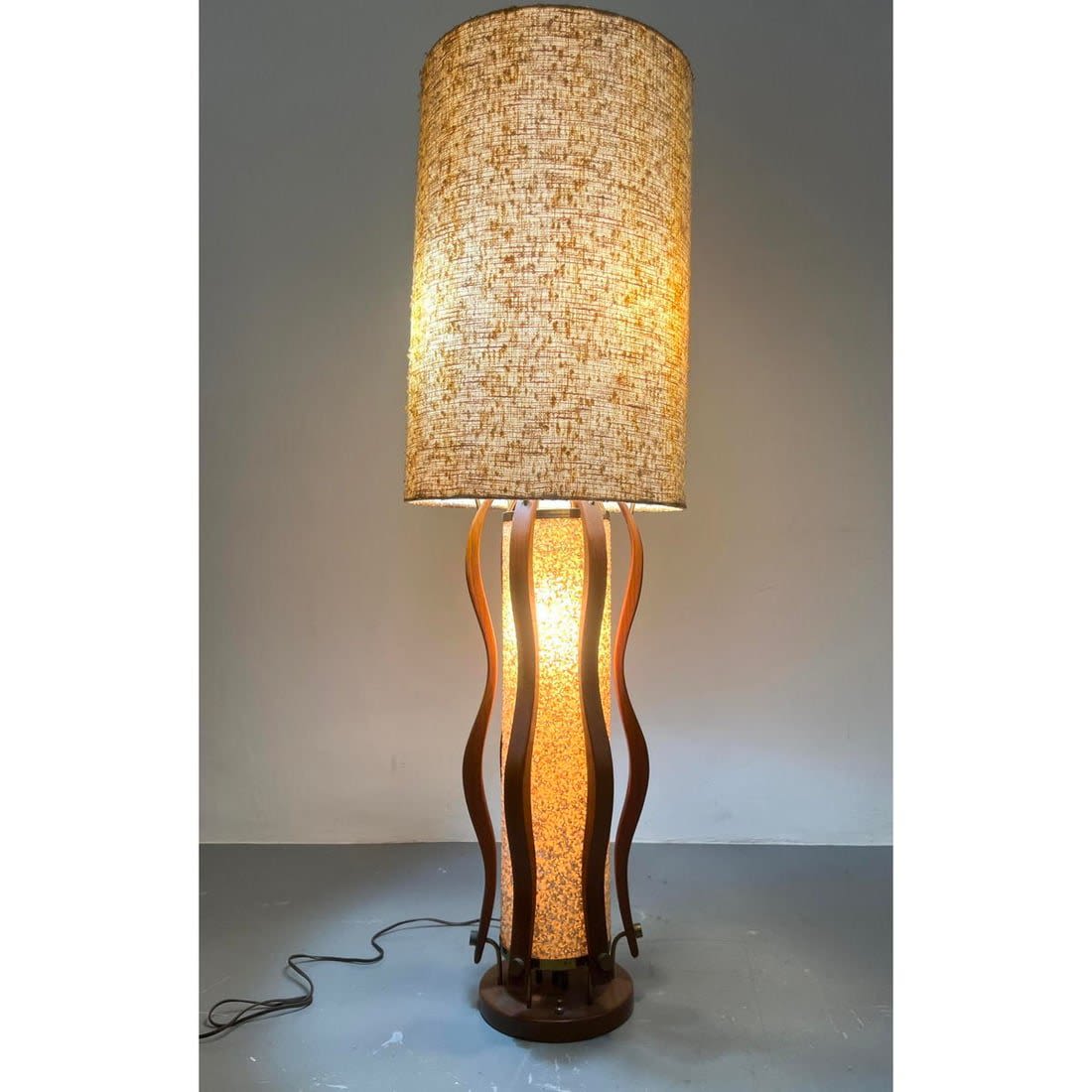 Tall American Modern Walnut Lamp  362a19