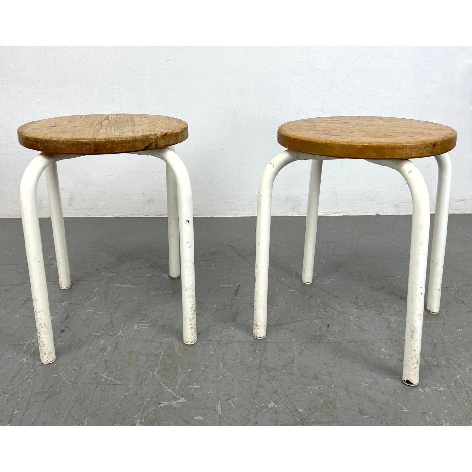 Pr Tubax Stacking Stools with Pine