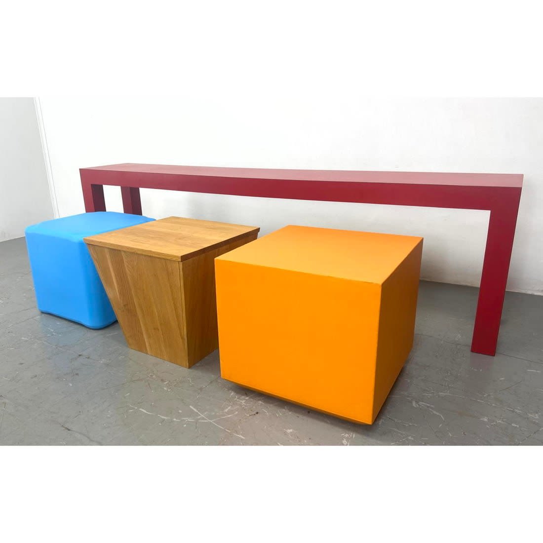 4pcs Furniture. Parson style console