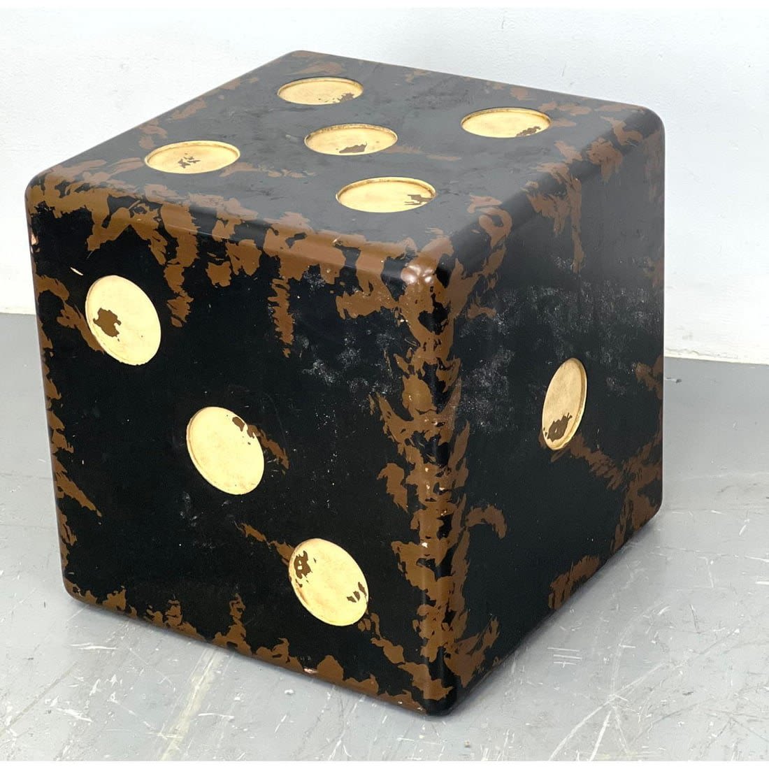 Contemporary Dice Cube Side Table.