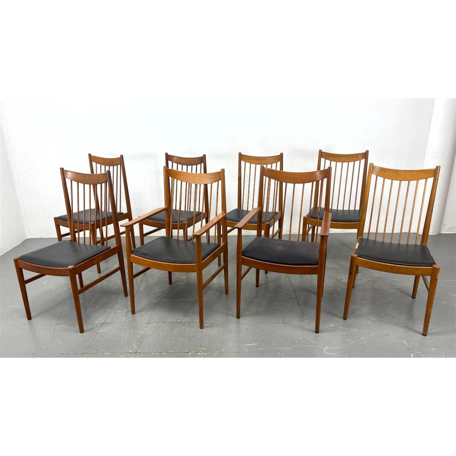 Set of 8 Arne Vodder Dining Chairs.