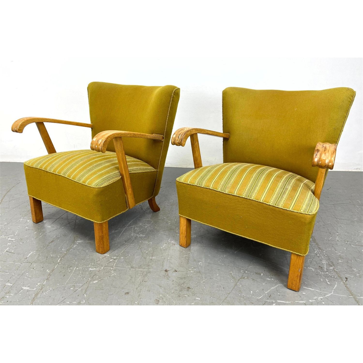 Pair of 1940's Danish Lounge Chairs