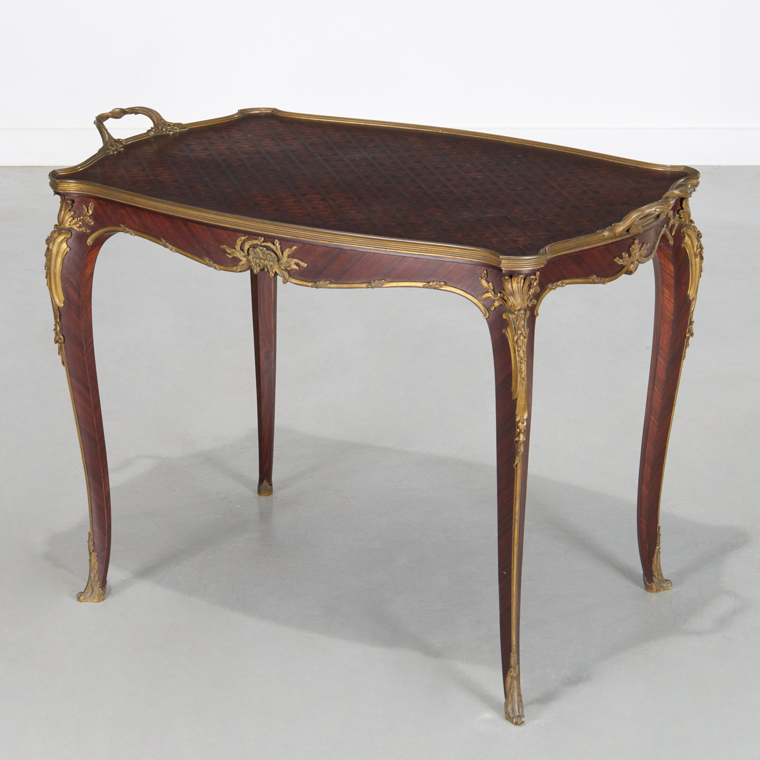LOUIS XV STYLE ORMOLU MOUNTED PARQUETRY 3604a3