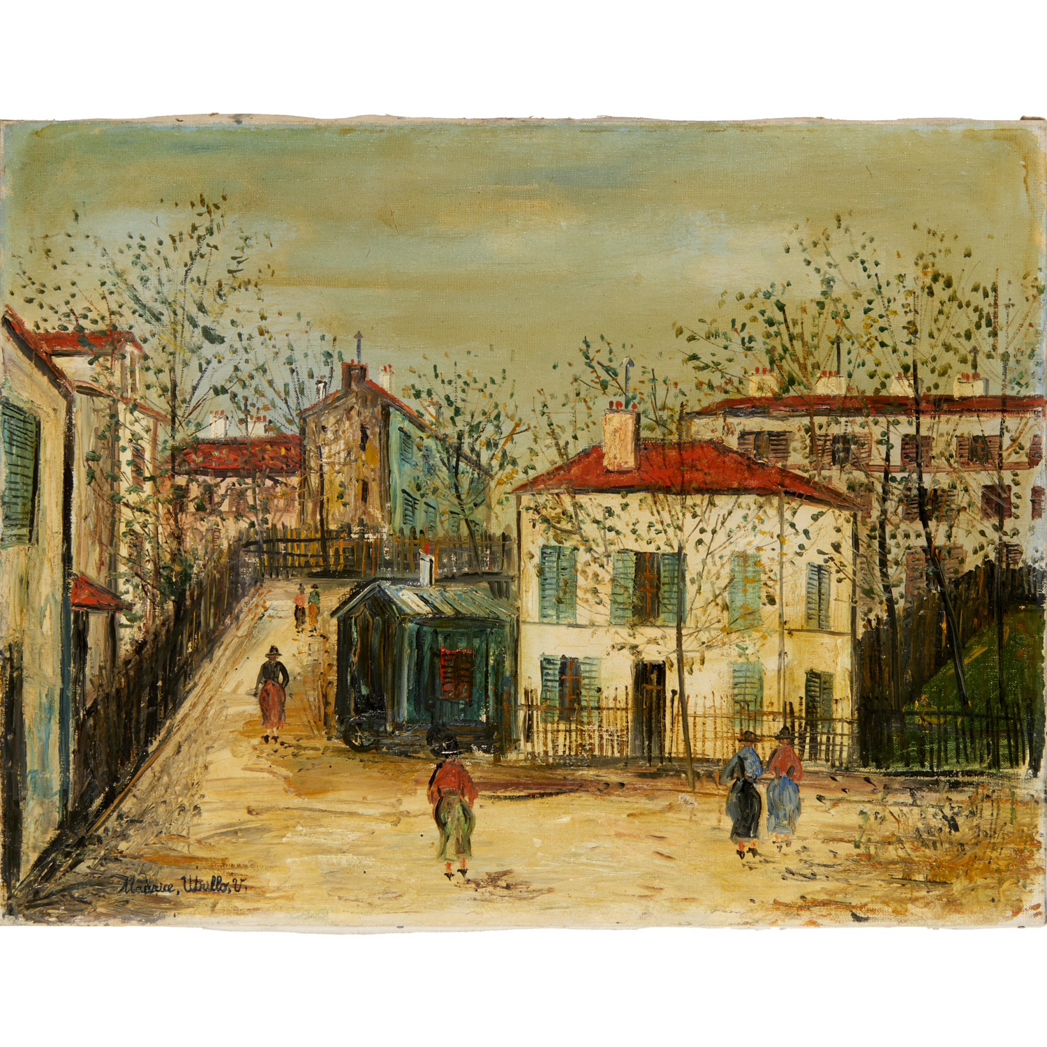 MAURICE UTRILLO ATTRIB OIL 3604d3