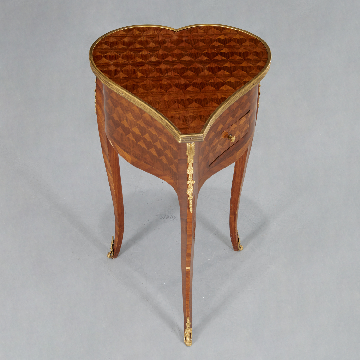 LOUIS XVI STYLE HEART-SHAPED PARQUETRY