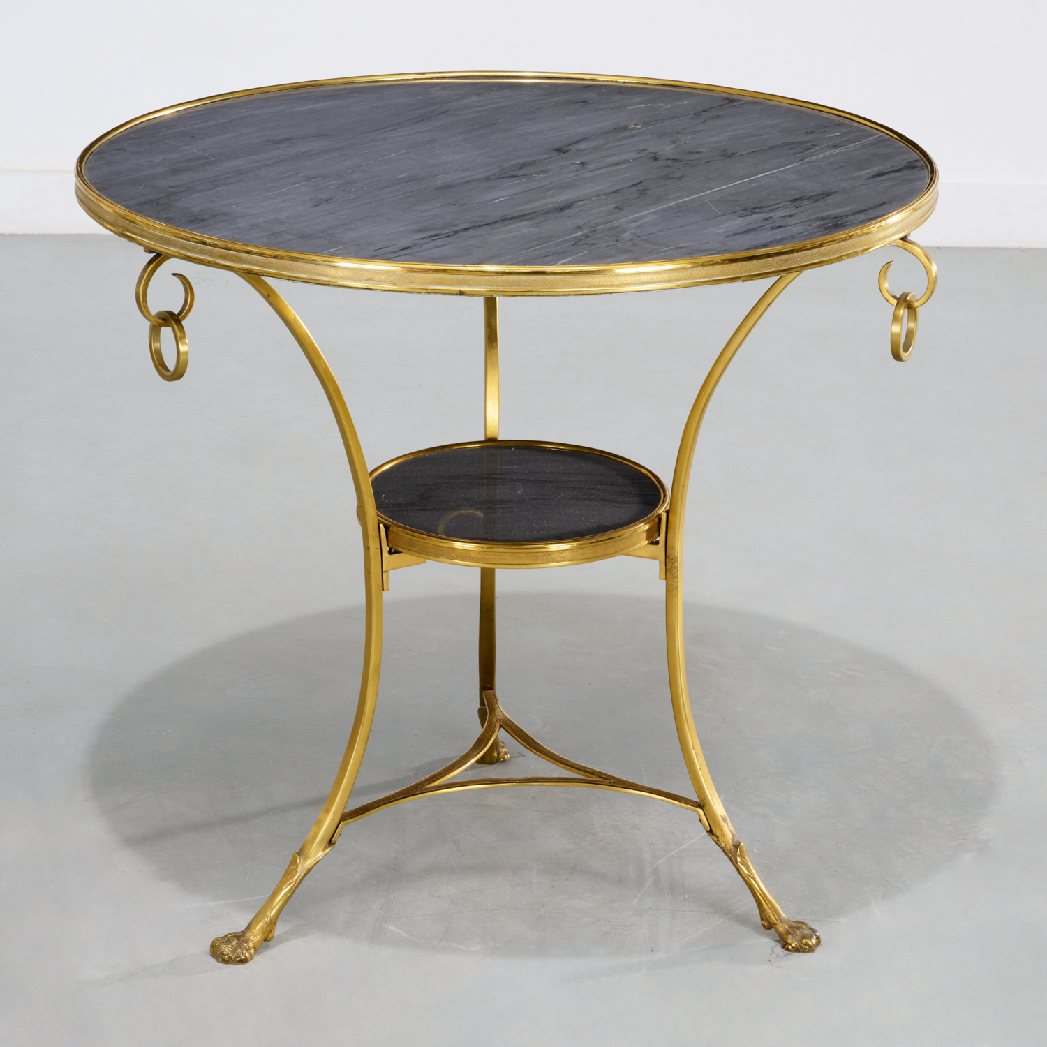 LOUIS XVI STYLE GILT BRONZE MARBLE