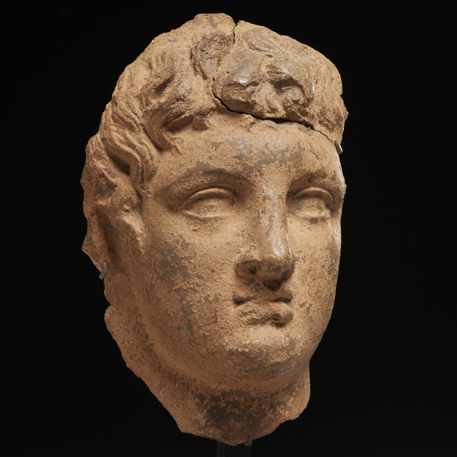 HELLENISTIC STYLE TERRACOTTA HEAD