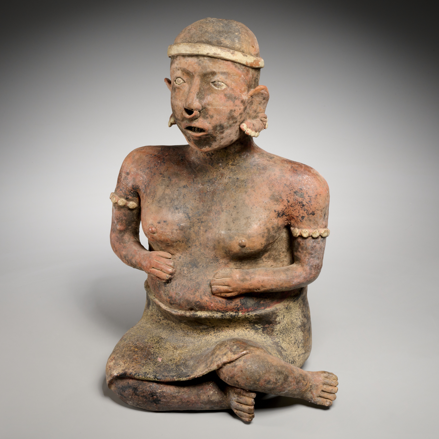 LARGE NAYARIT SEATED FEMALE FIGURE 360592