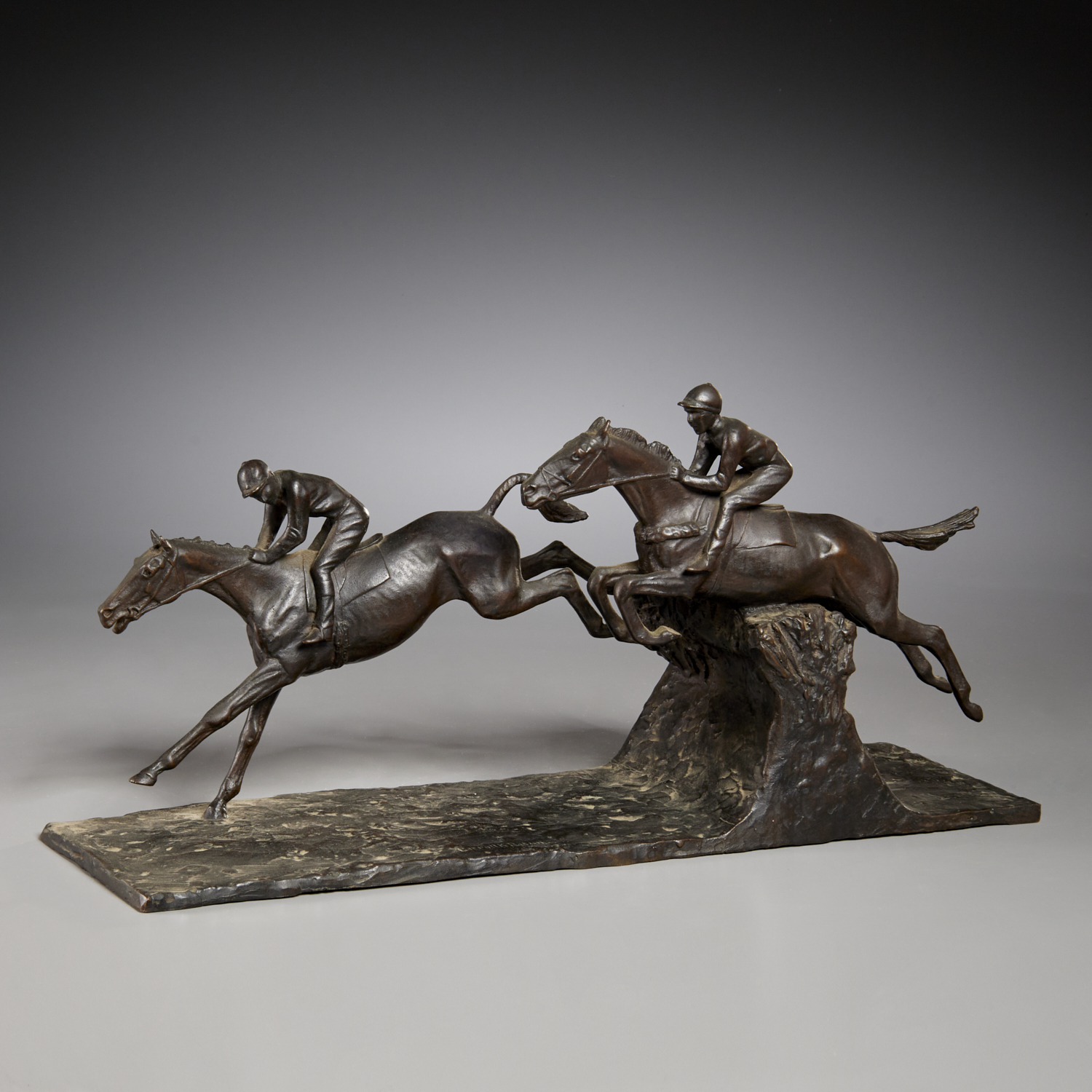 CARROLL K BASSETT BRONZE HORSES  36062f