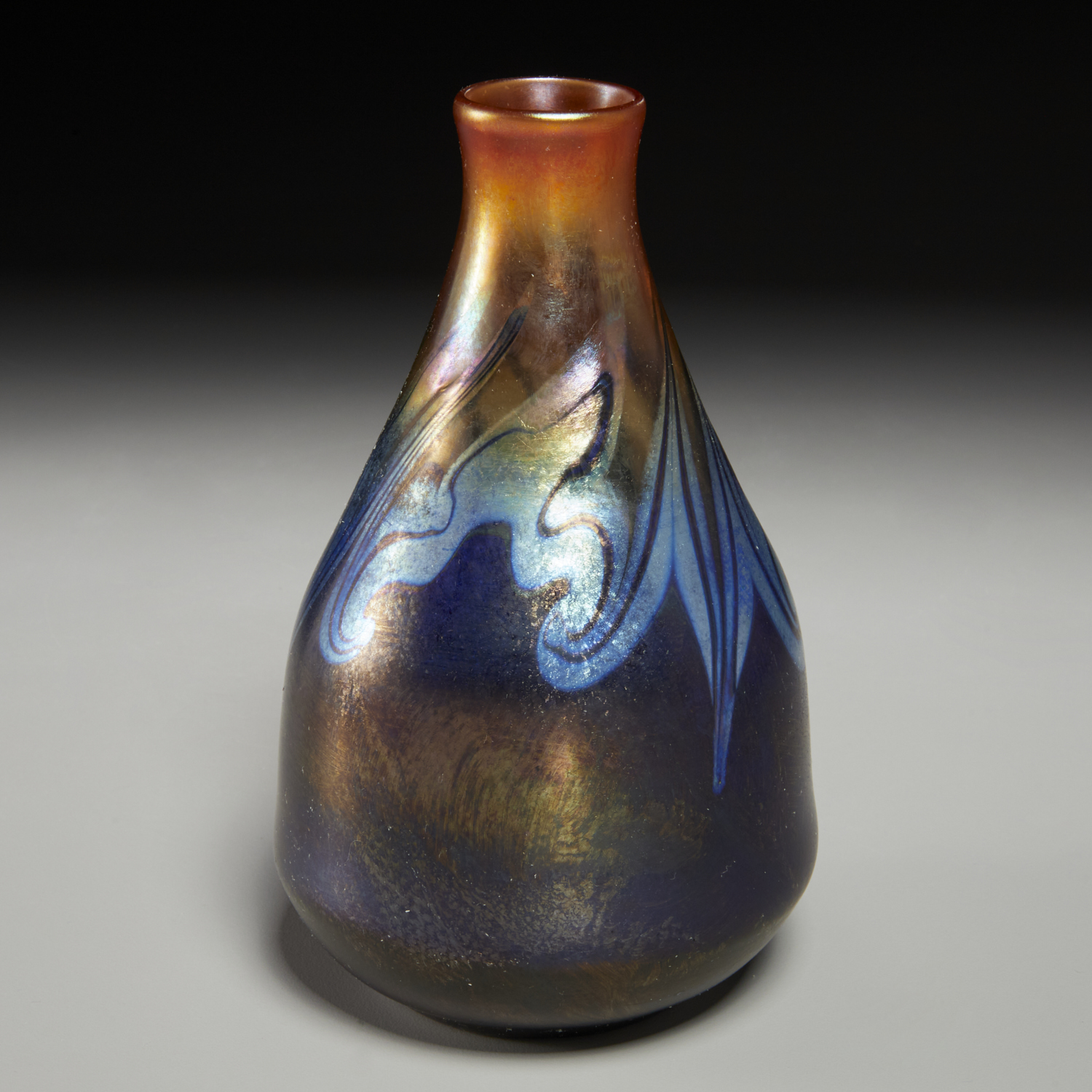 TIFFANY STUDIOS, GOLD AND BLUE