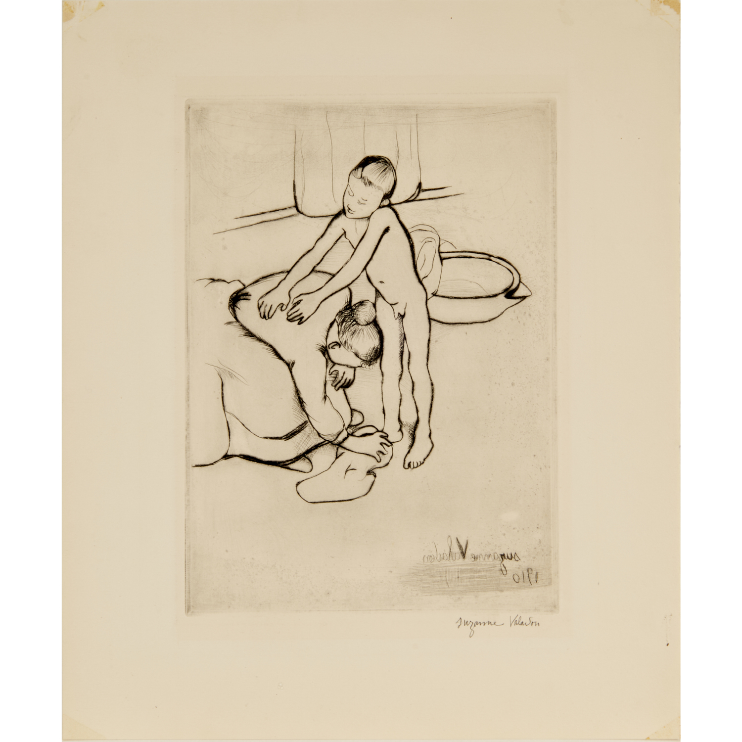 SUZANNE VALADON DRYPOINT ETCHING  36069d