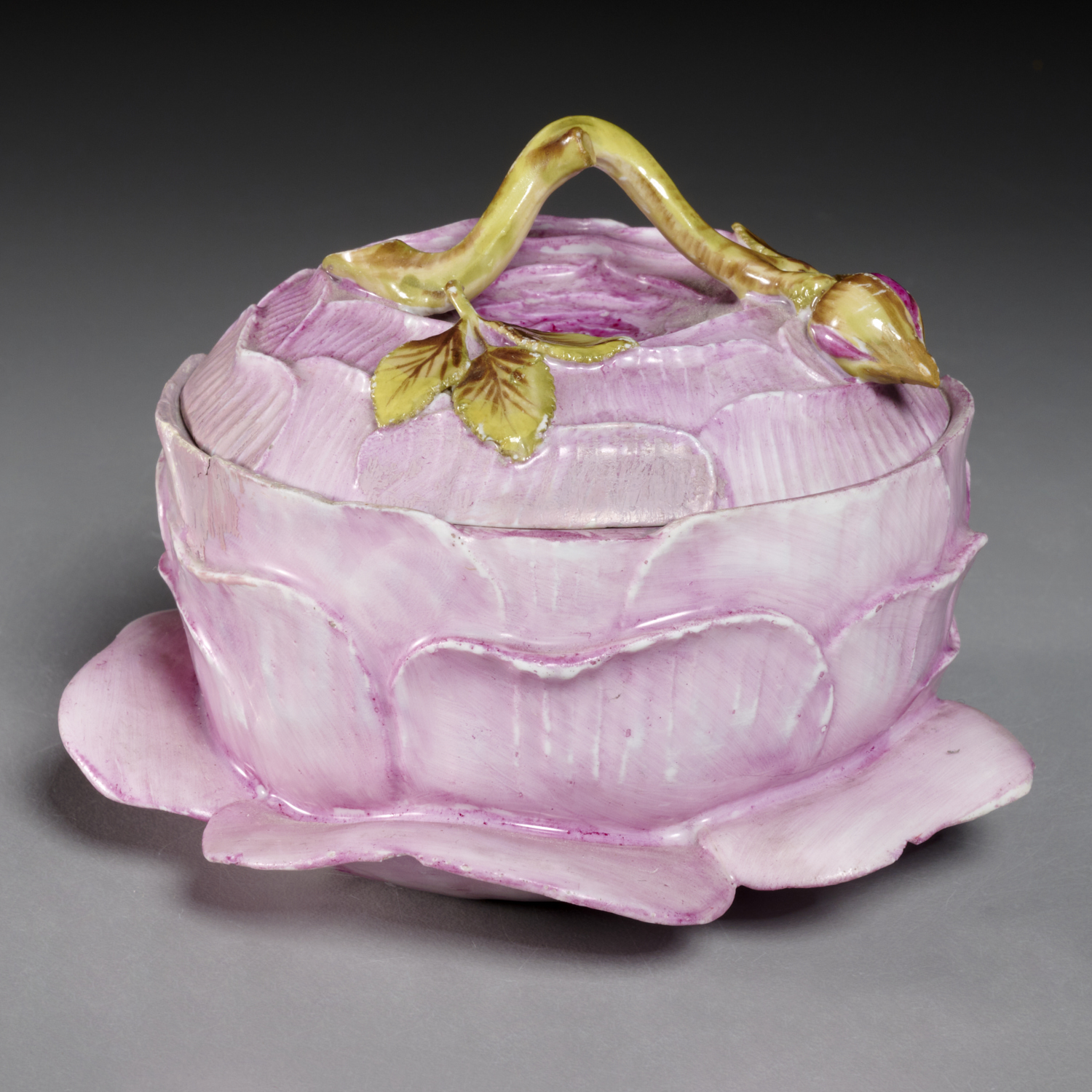 RARE MEISSEN ROSE TUREEN AND COVER,