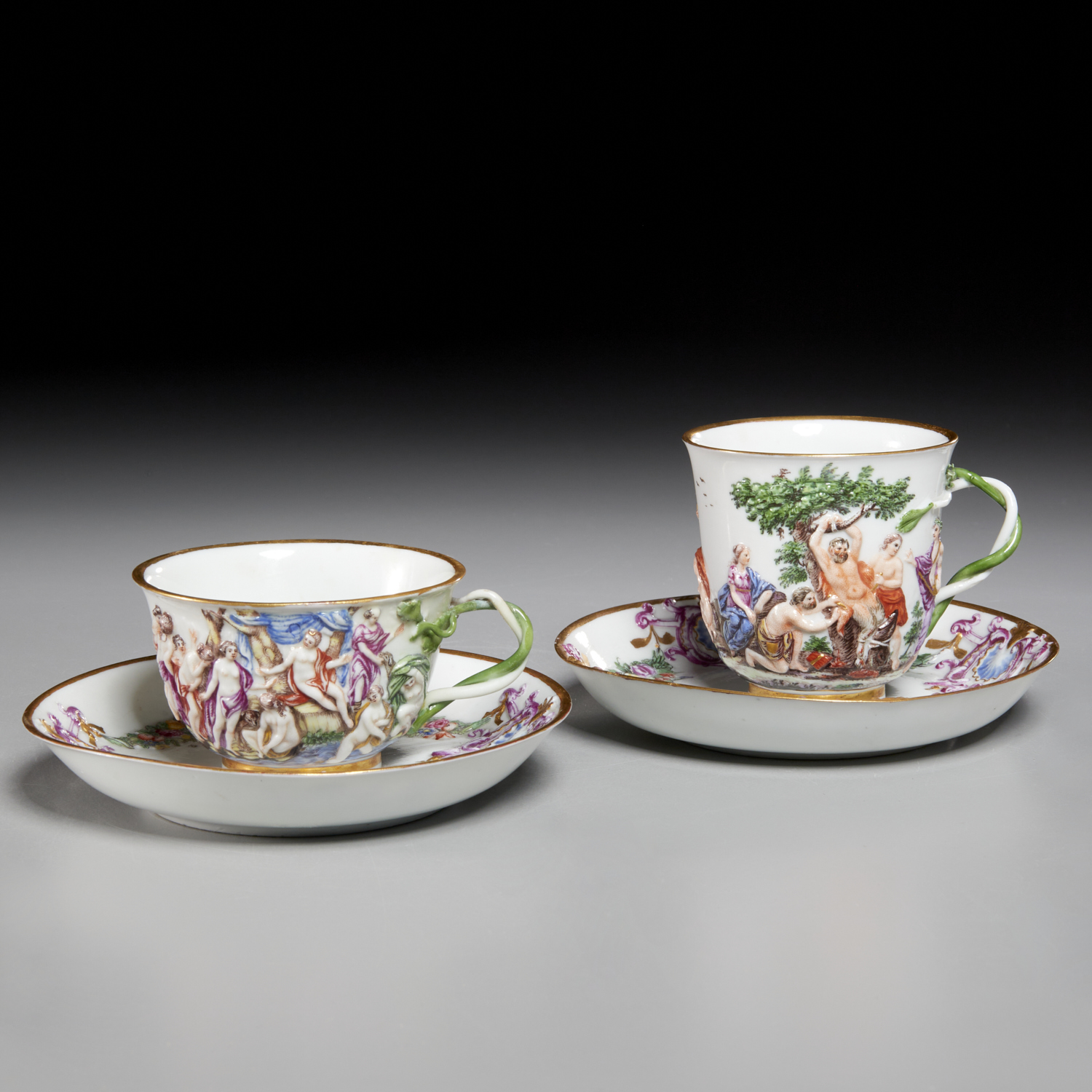 DOCCIA TEA AND COFFEE CUP WITH SAUCERS,