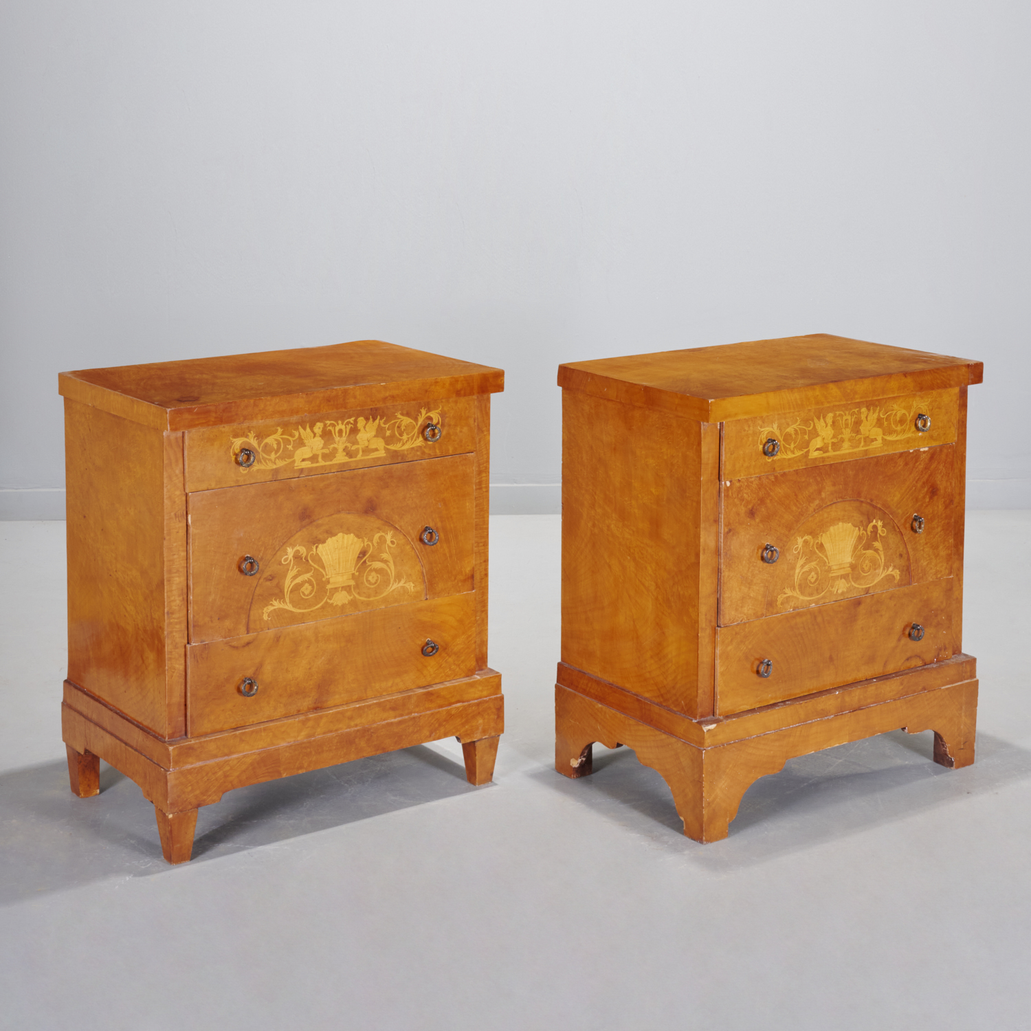 NEAR PAIR BALTIC NEOCLASSICAL COMMODES