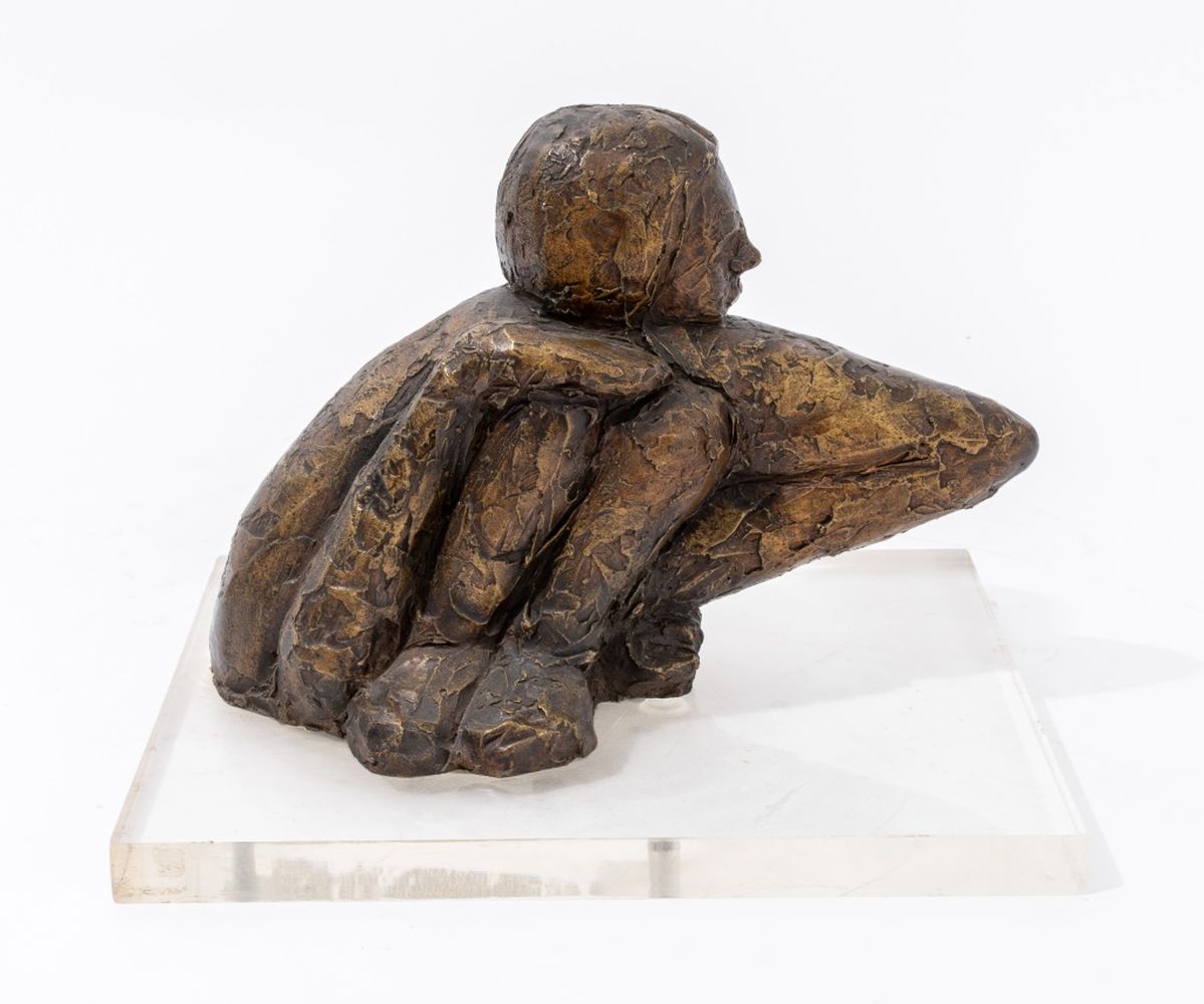 SALMONES BRUTALIST FIGURATIVE BRONZE 360787