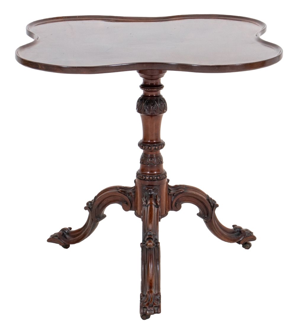 GEORGE II MAHOGANY TILT TOP TRIPOD