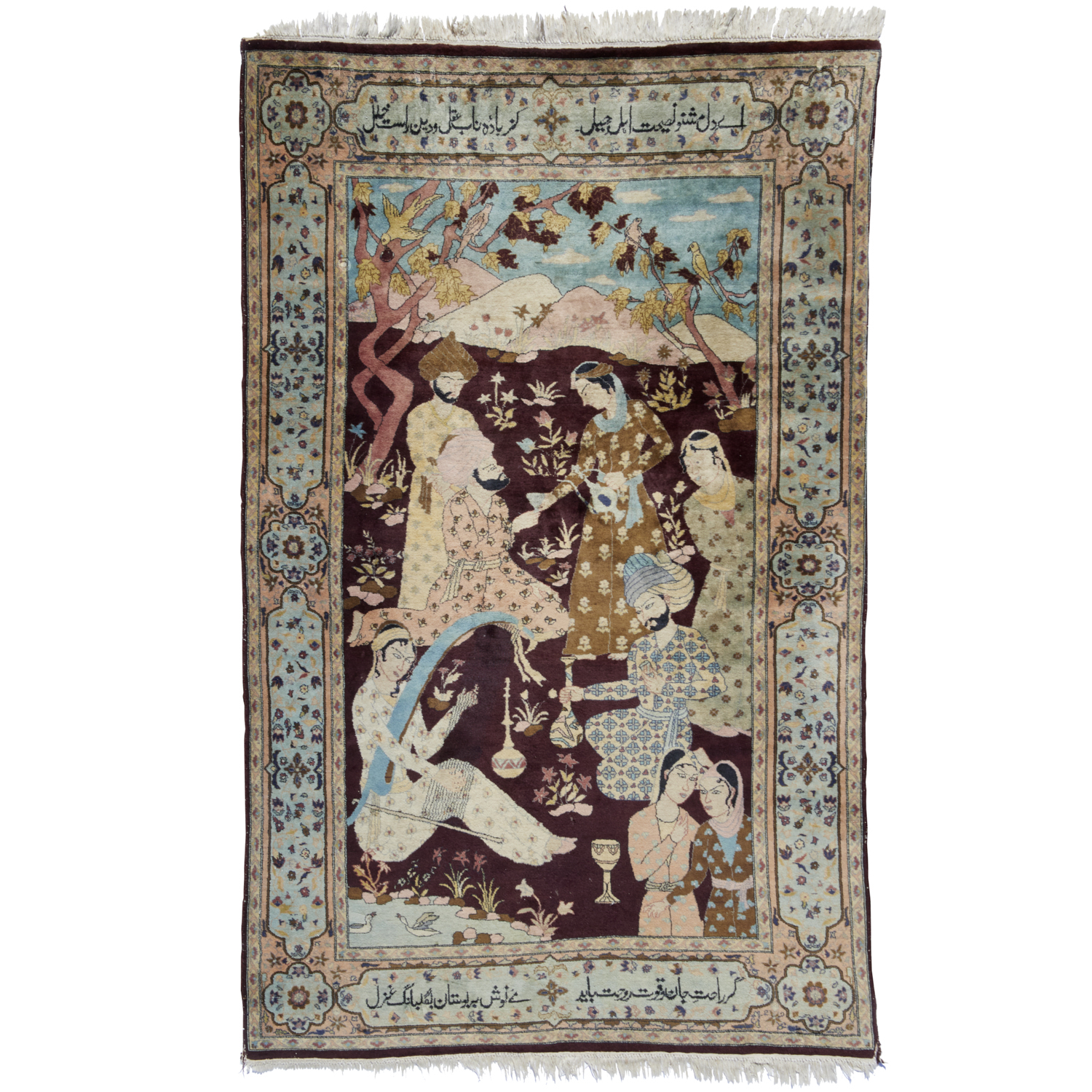 ISFAHAN PICTORIAL RUG 20th c  360809