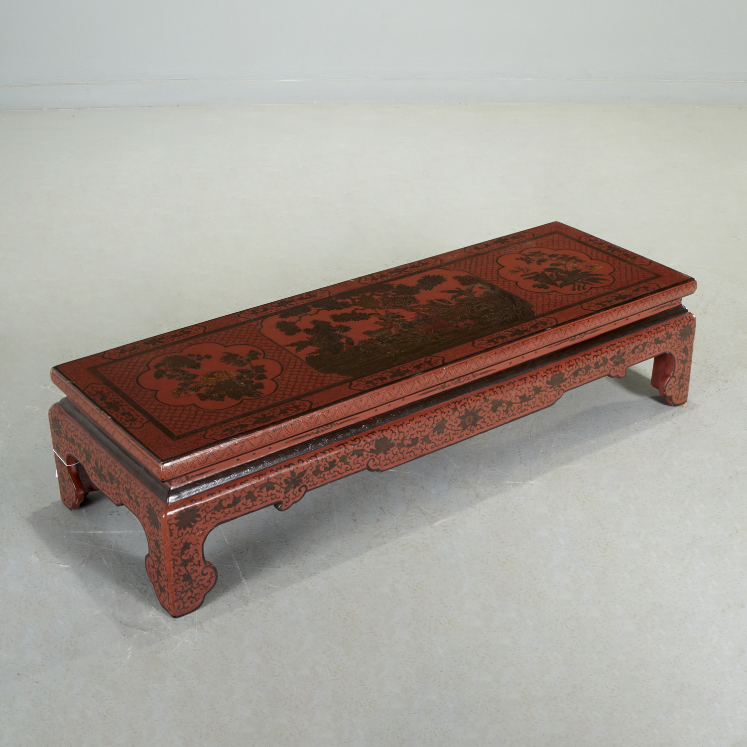 CHINESE TIANQI STYLE LACQUER LOW