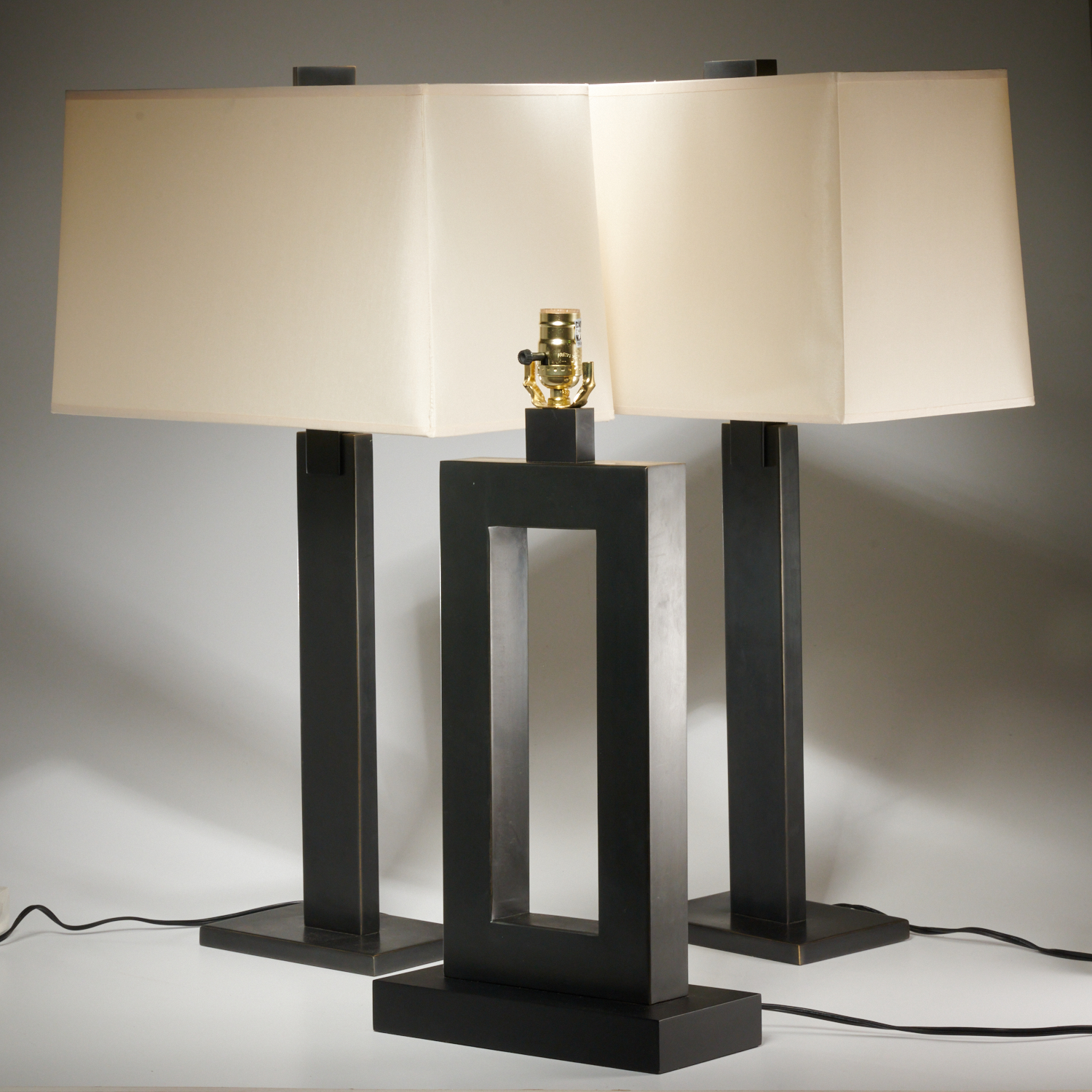 (3) MODERN DESIGN TABLE LAMPS 21st