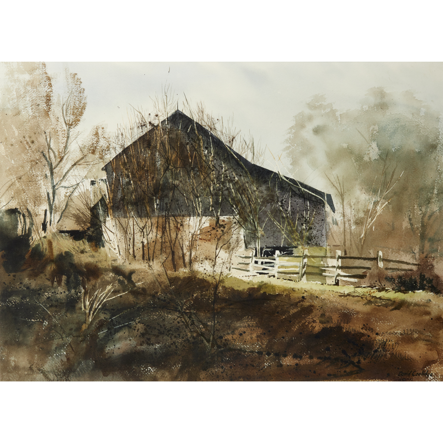 DAVID COOLIDGE WATERCOLOR David 36094a