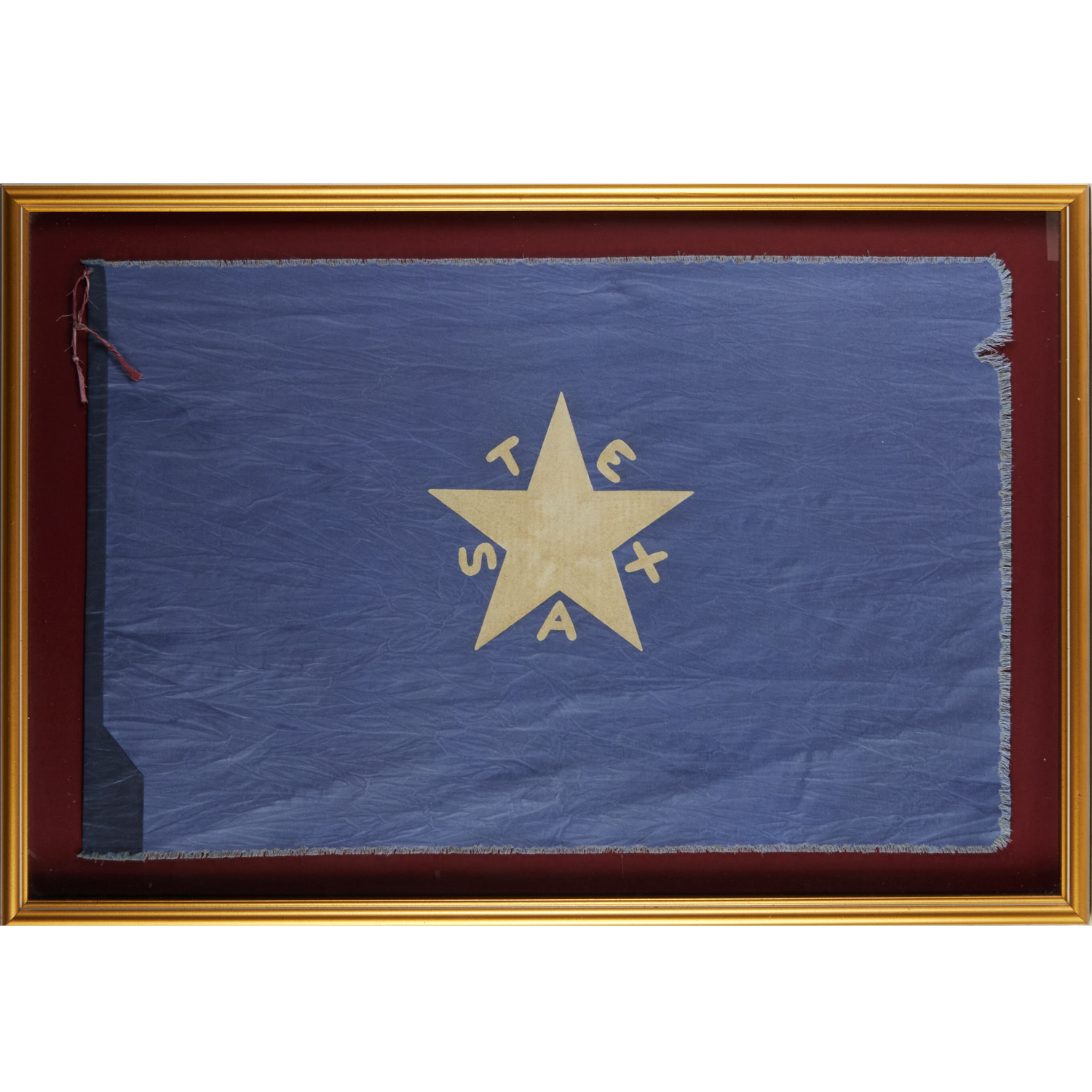 LARGE FRAMED TEXAS FIRST FLAG OF 360981