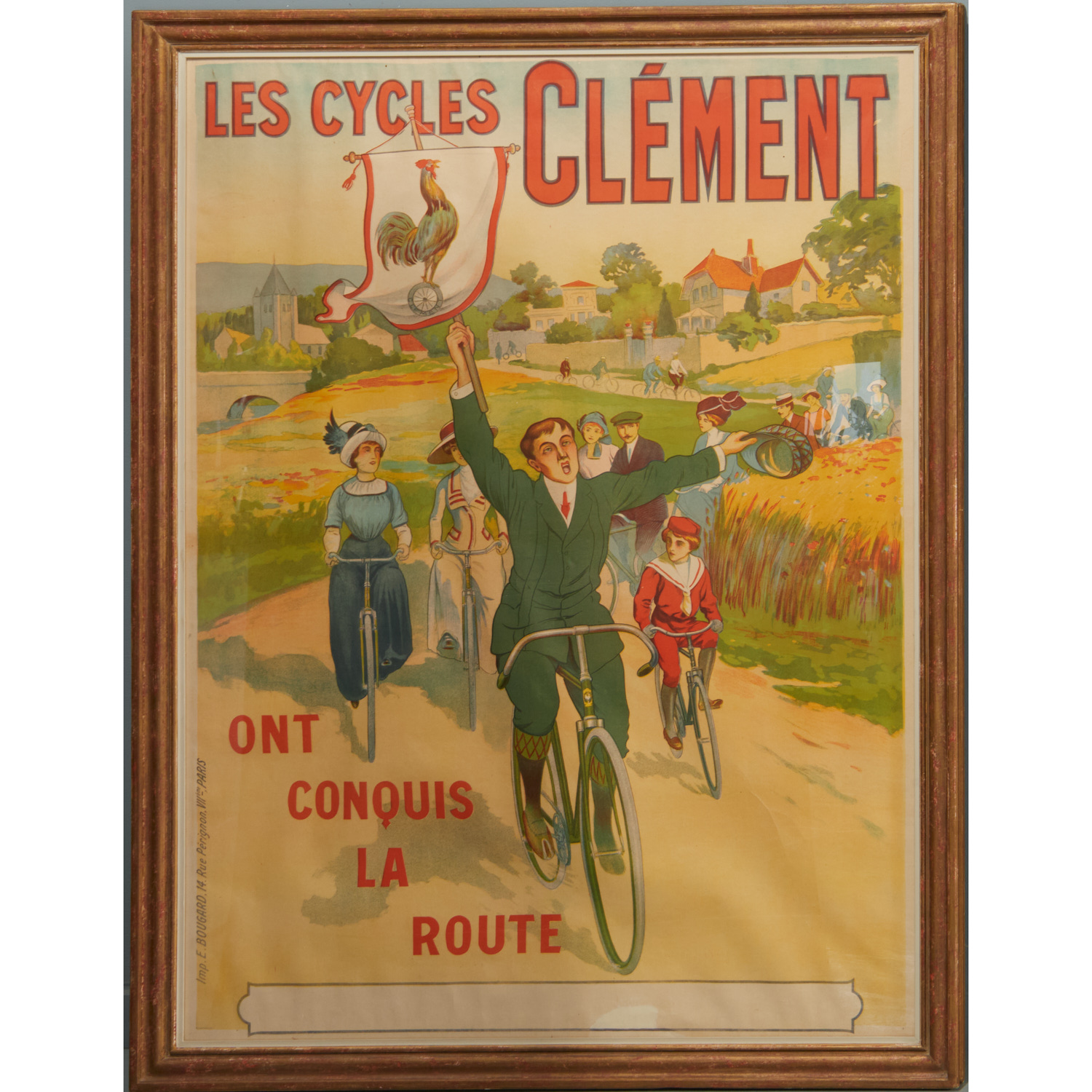 "LES CYCLES CLEMENT" LITHOGRAPHIC