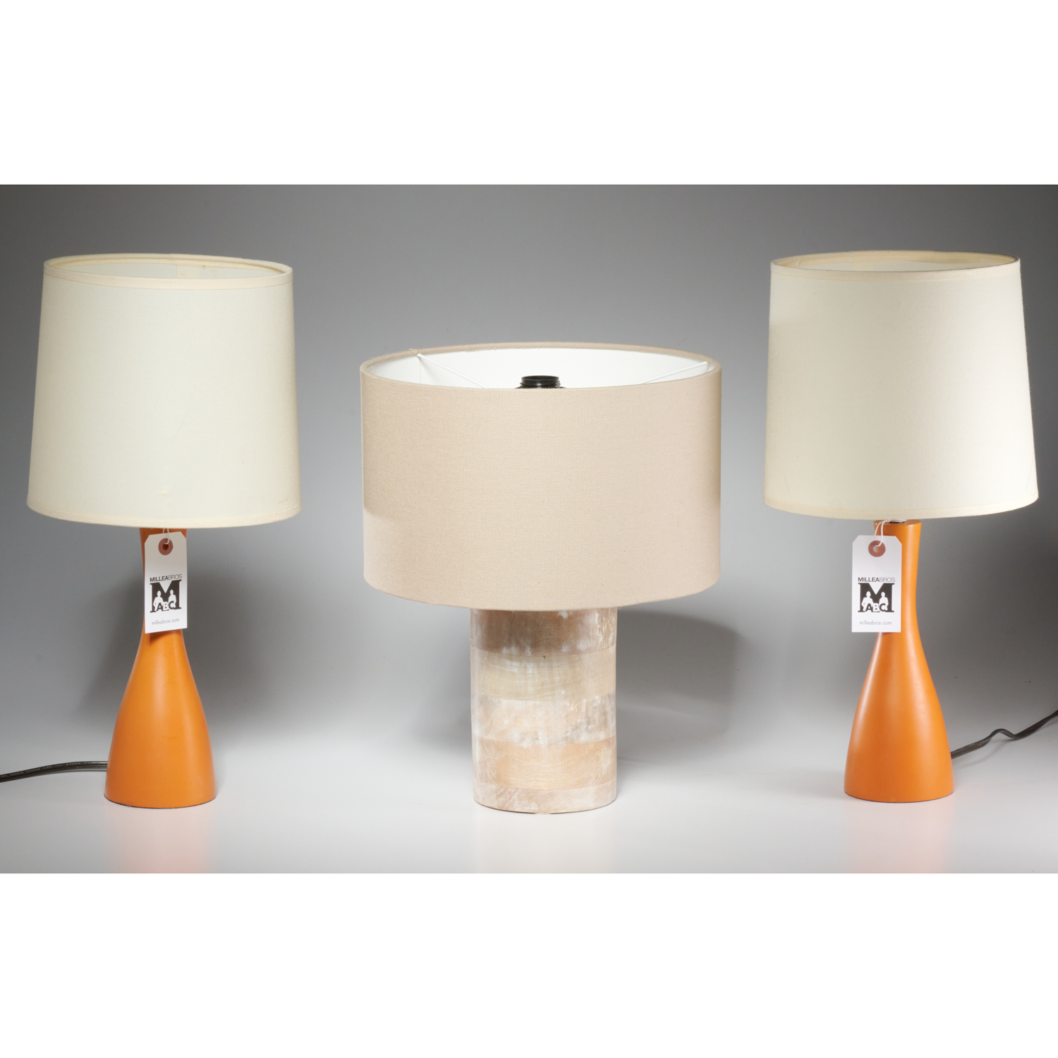  3 SMALL MODERNIST TABLE LAMPS 3609c5