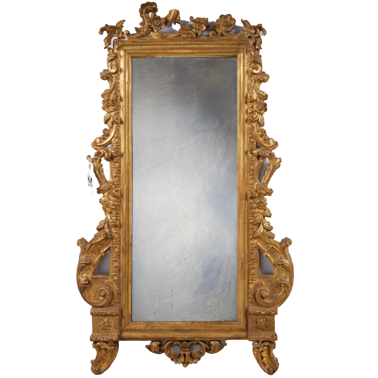 ITALIAN ROCOCO GILTWOOD PIER MIRROR