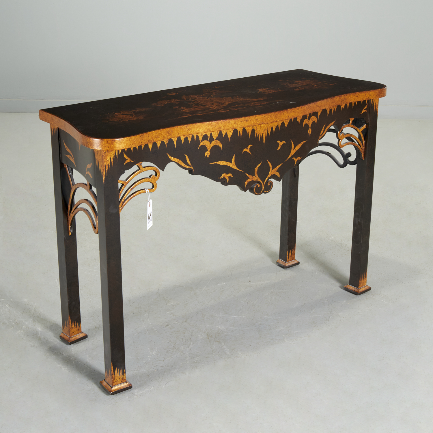 DESIGNER CHINOISERIE LACQUER CONSOLE 360a0d