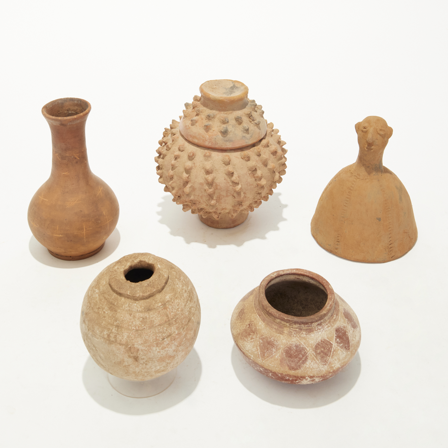 GROUP 5 AFRICAN TERRACOTTA VESSELS 360a44