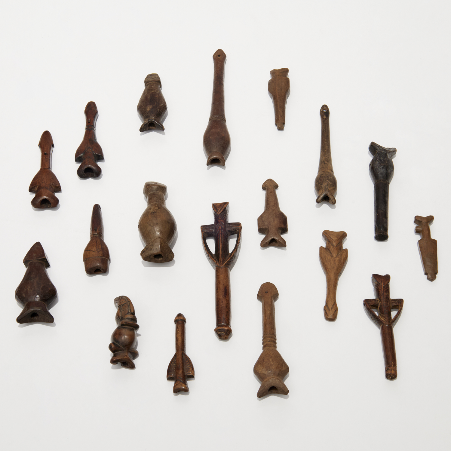 COLLECTION AFRICAN CARVED WOOD