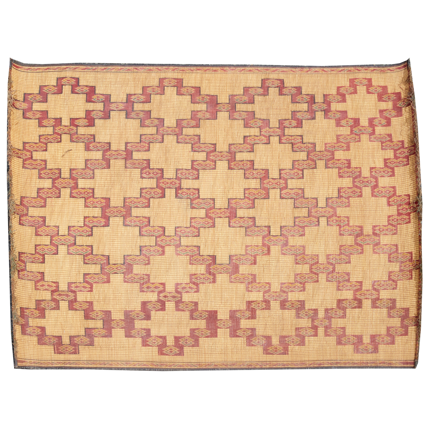 TUAREG HAND-WOVEN JUTE CARPET 20th c.,