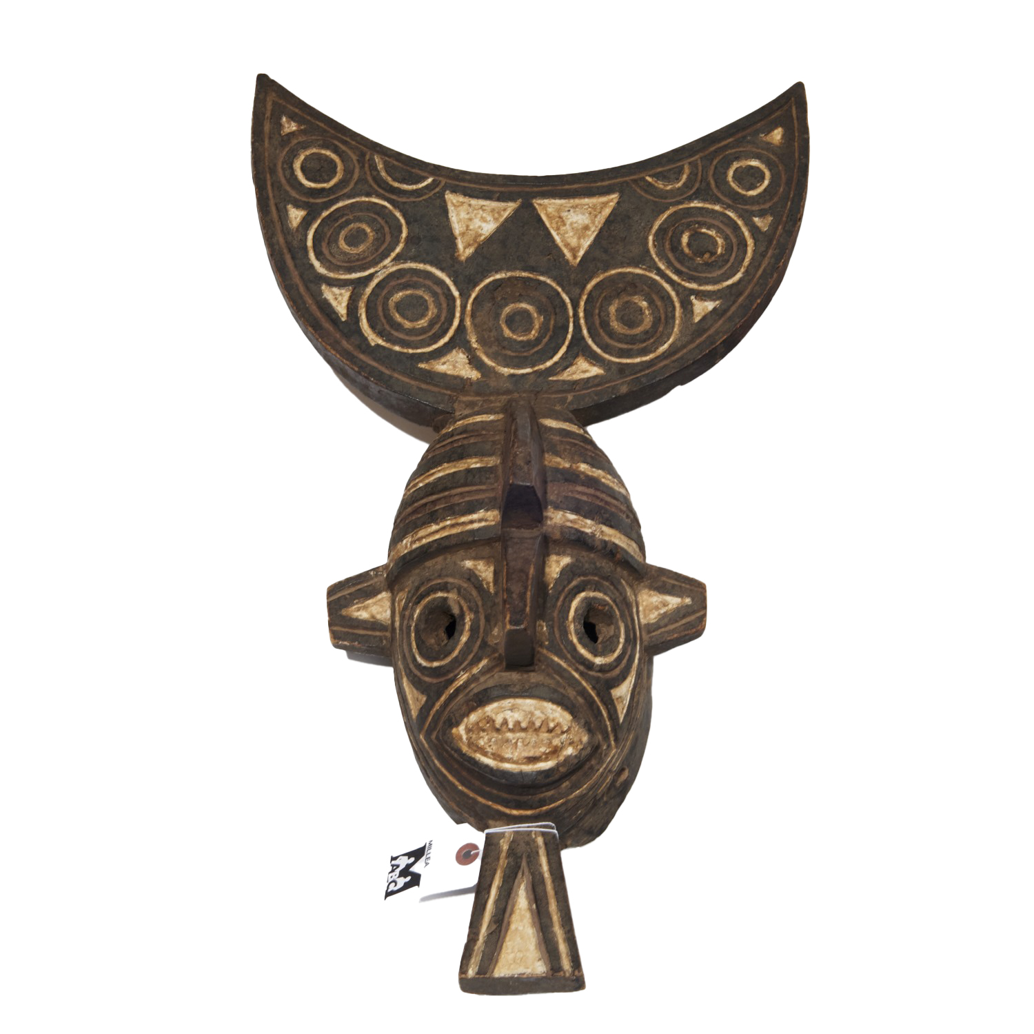 AFRICAN POLYCHROMED WOOD MASK Possibly