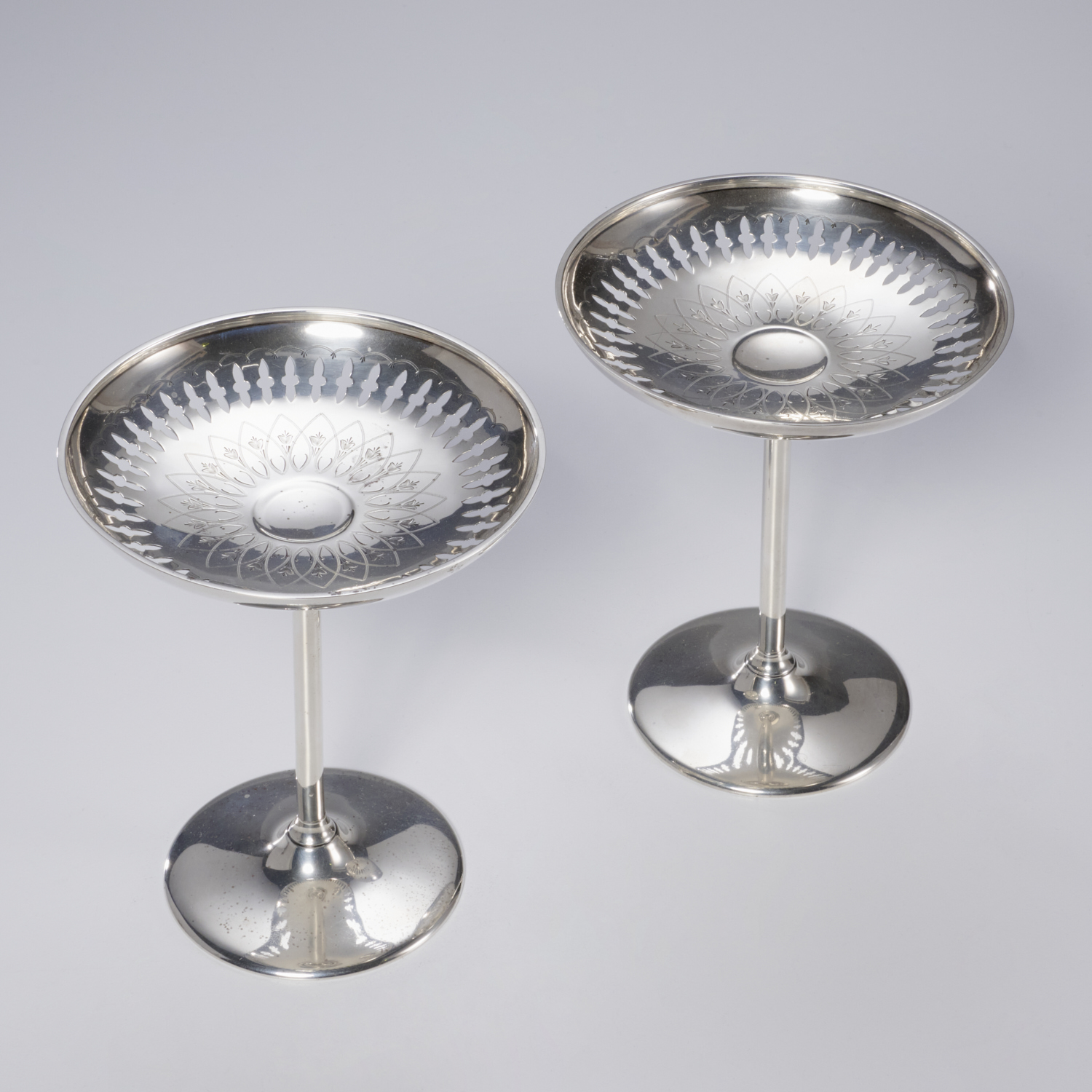 PAIR FRANK W SMITH STERLING SILVER 360ade