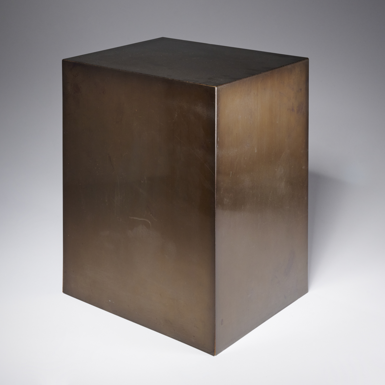 MODERNIST BRONZE VENEER PEDESTAL 360ad8