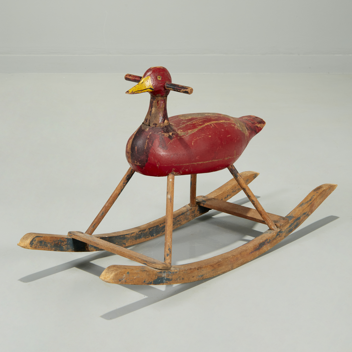 UNUSUAL AMERICAN FOLK ART DUCK 360ae6