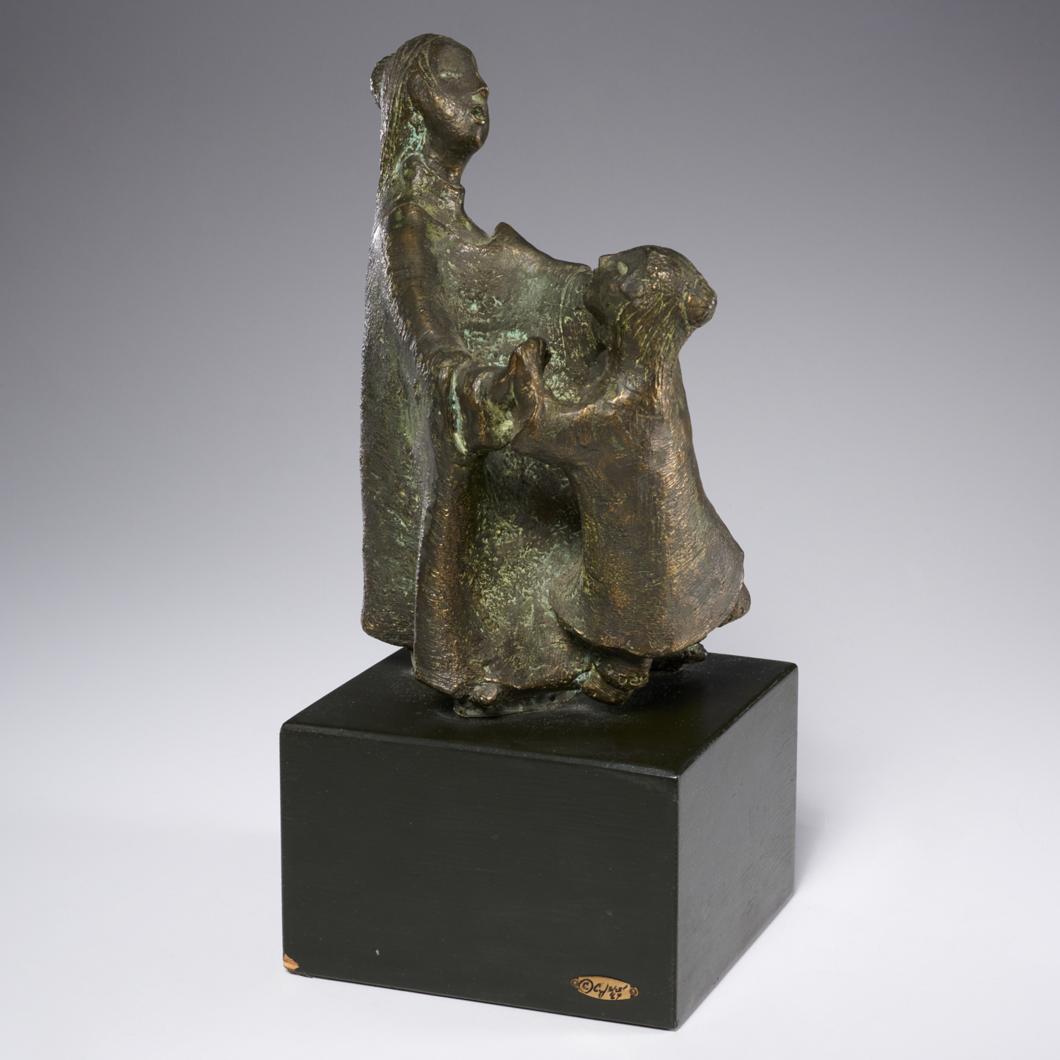 CURTIS JERE, BRONZE FIGURAL GROUP