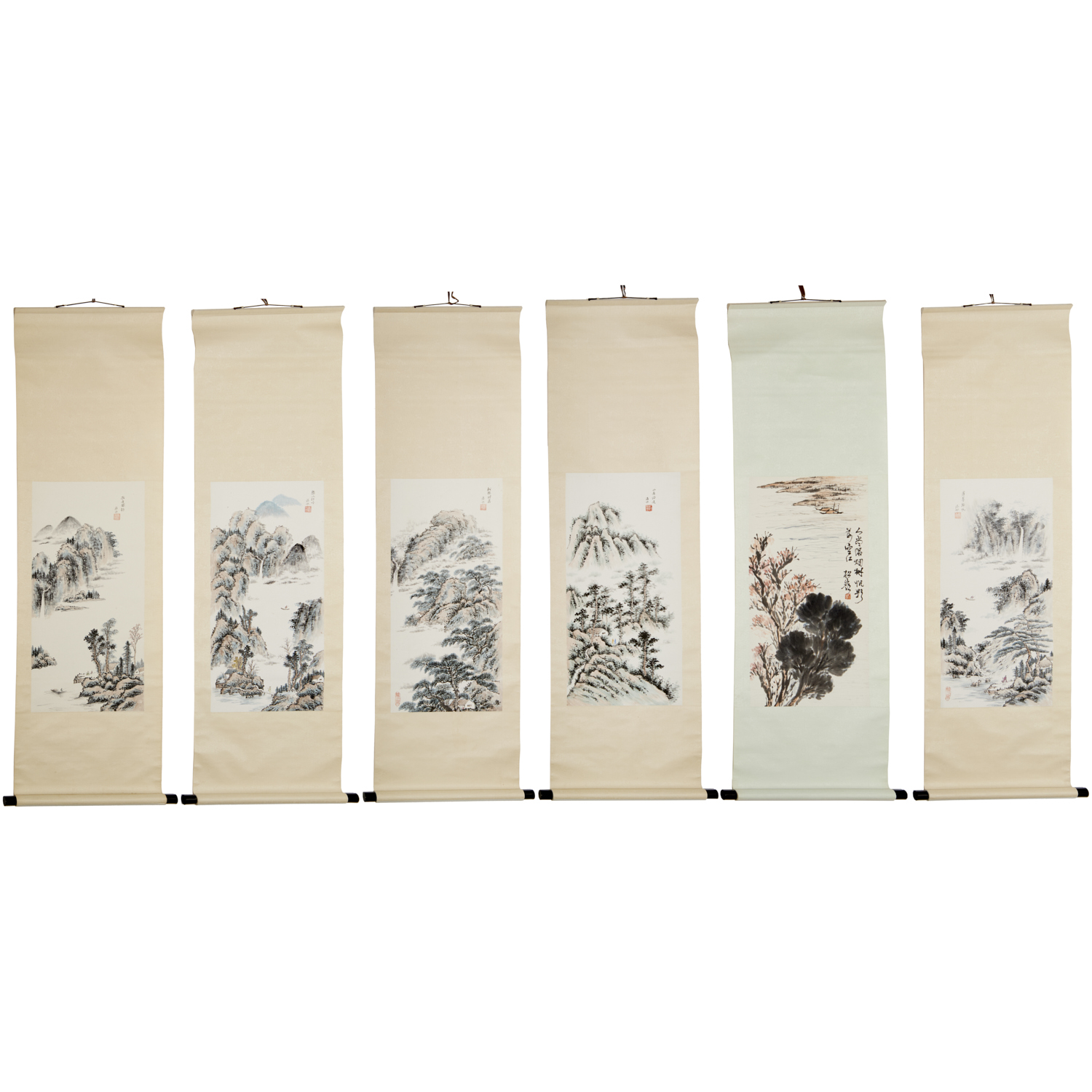 LIU SUI AND OTHERS 6 SCROLL 360b0e