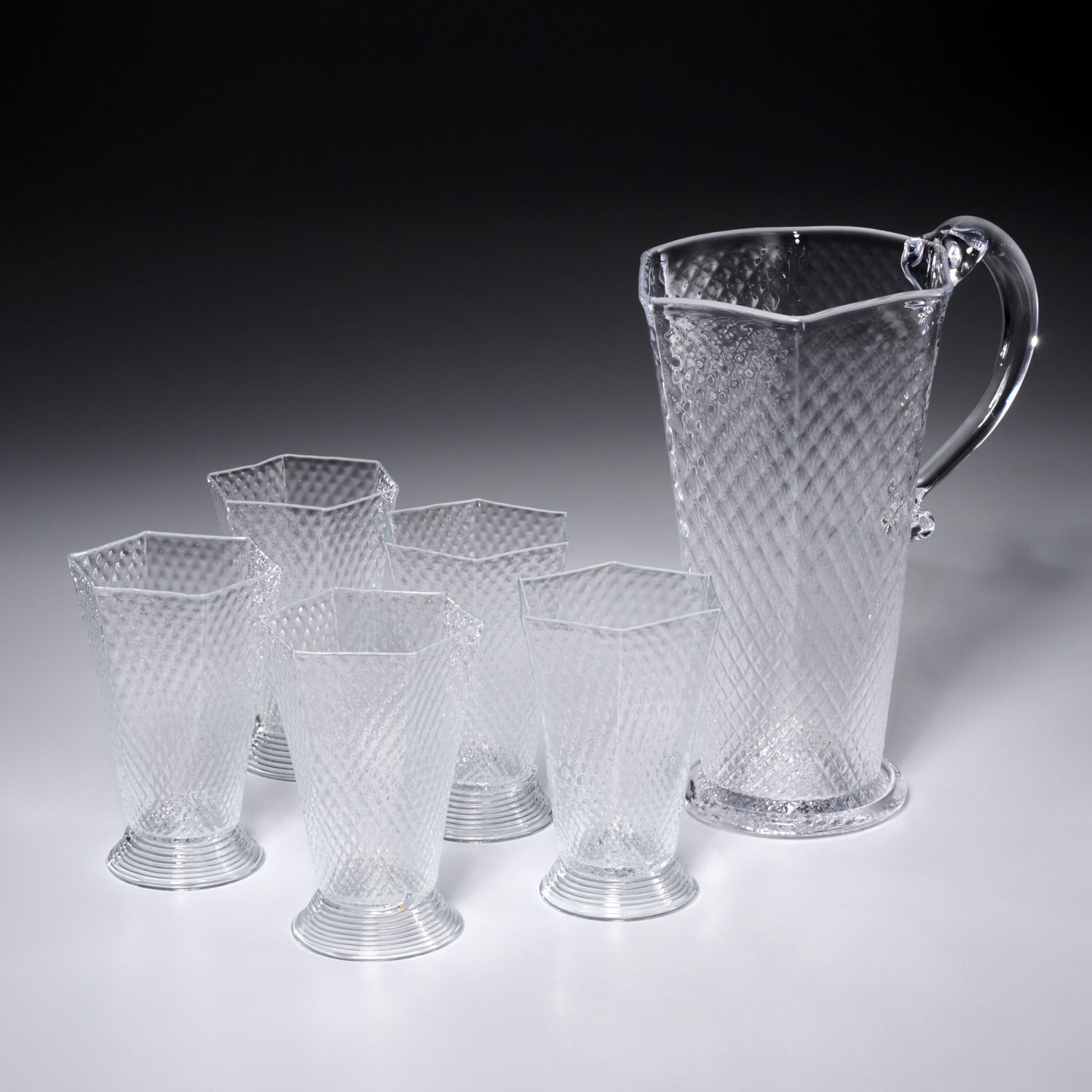 JULISKA BLOWN GLASS LEMONADE SET 360b84