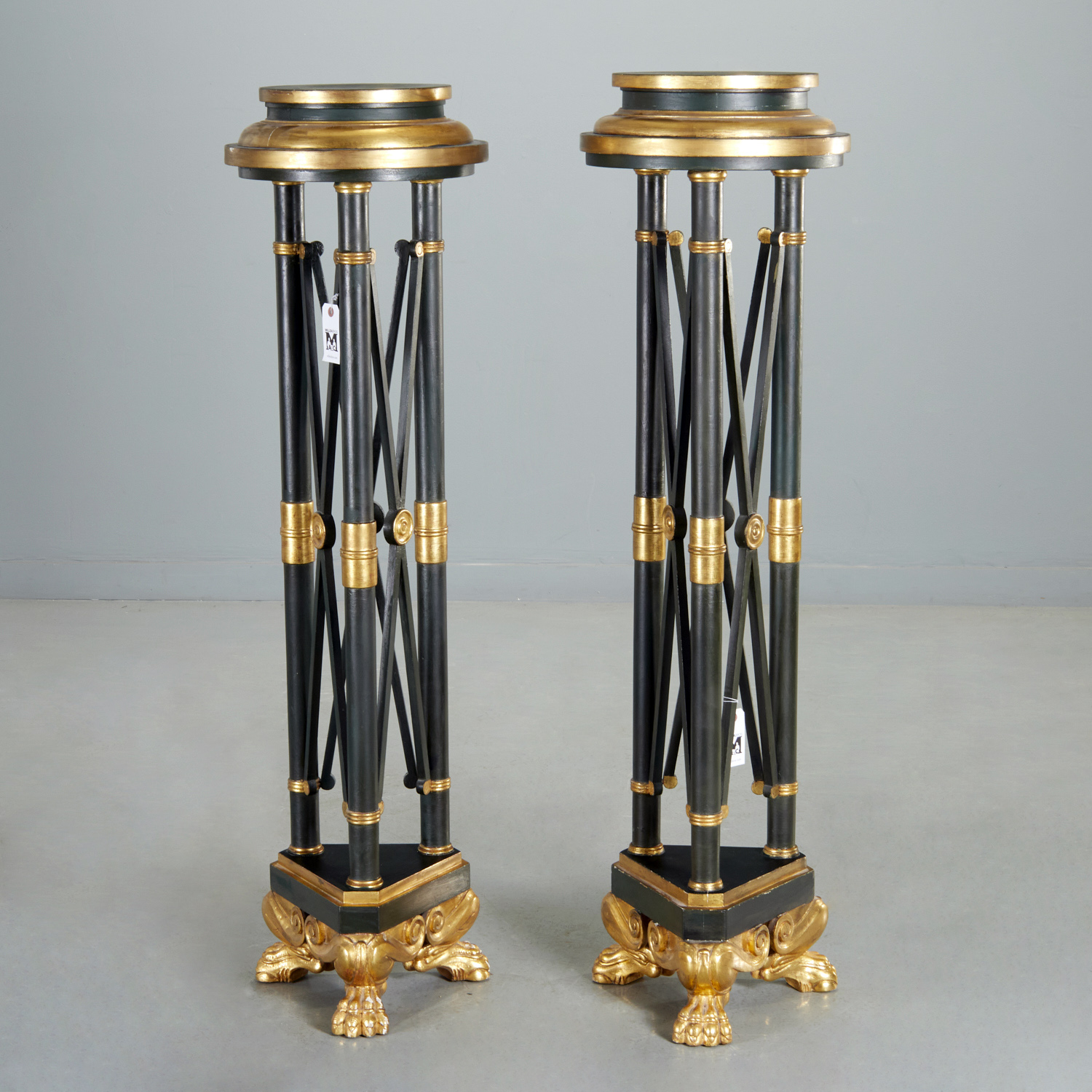 NICE PAIR EMPIRE STYLE TORCHIERE 360ba0