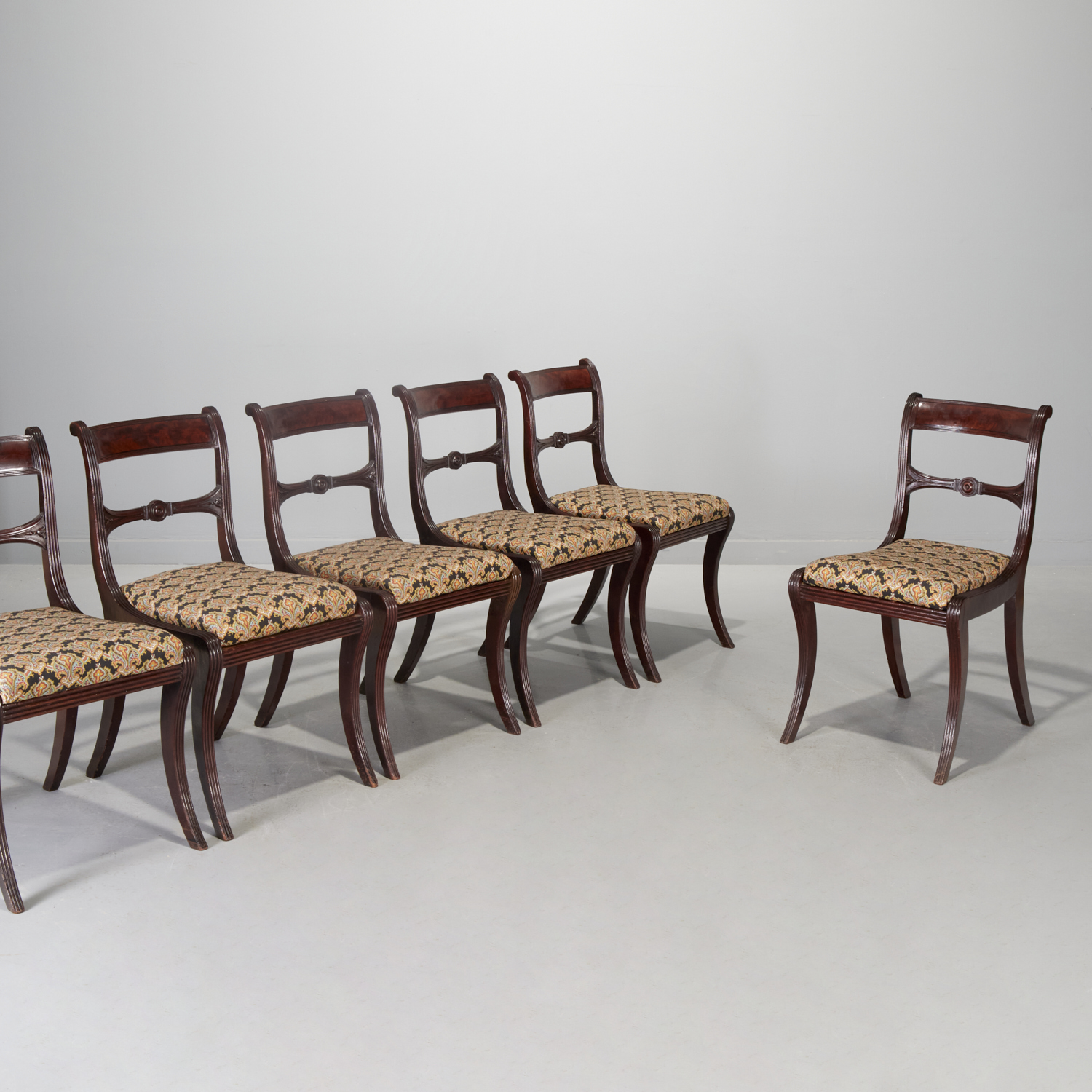 SET 6 AMERICAN CLASSICAL MAHOGANY 360bae