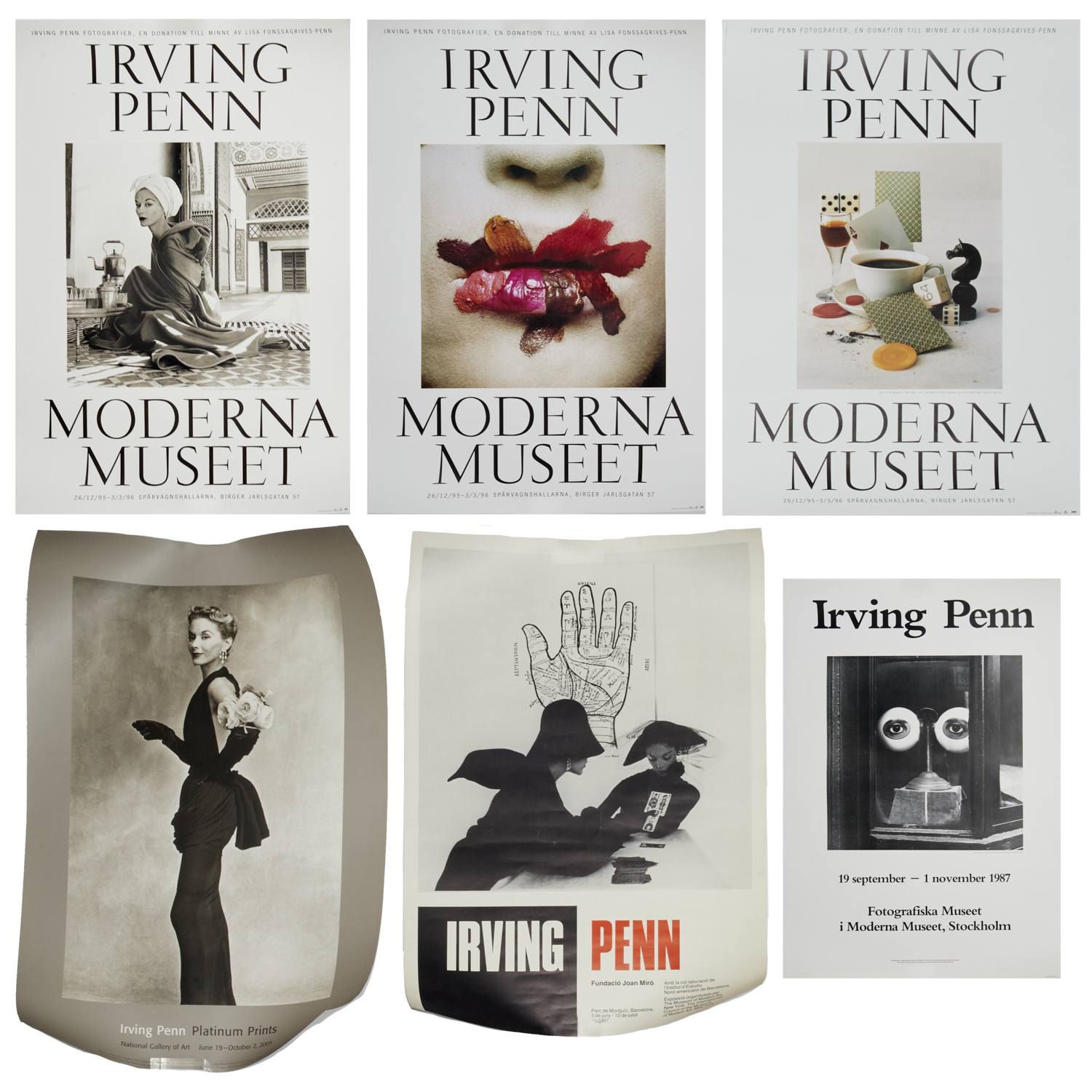 IRVING PENN, (6) EXHIBITION POSTERS,