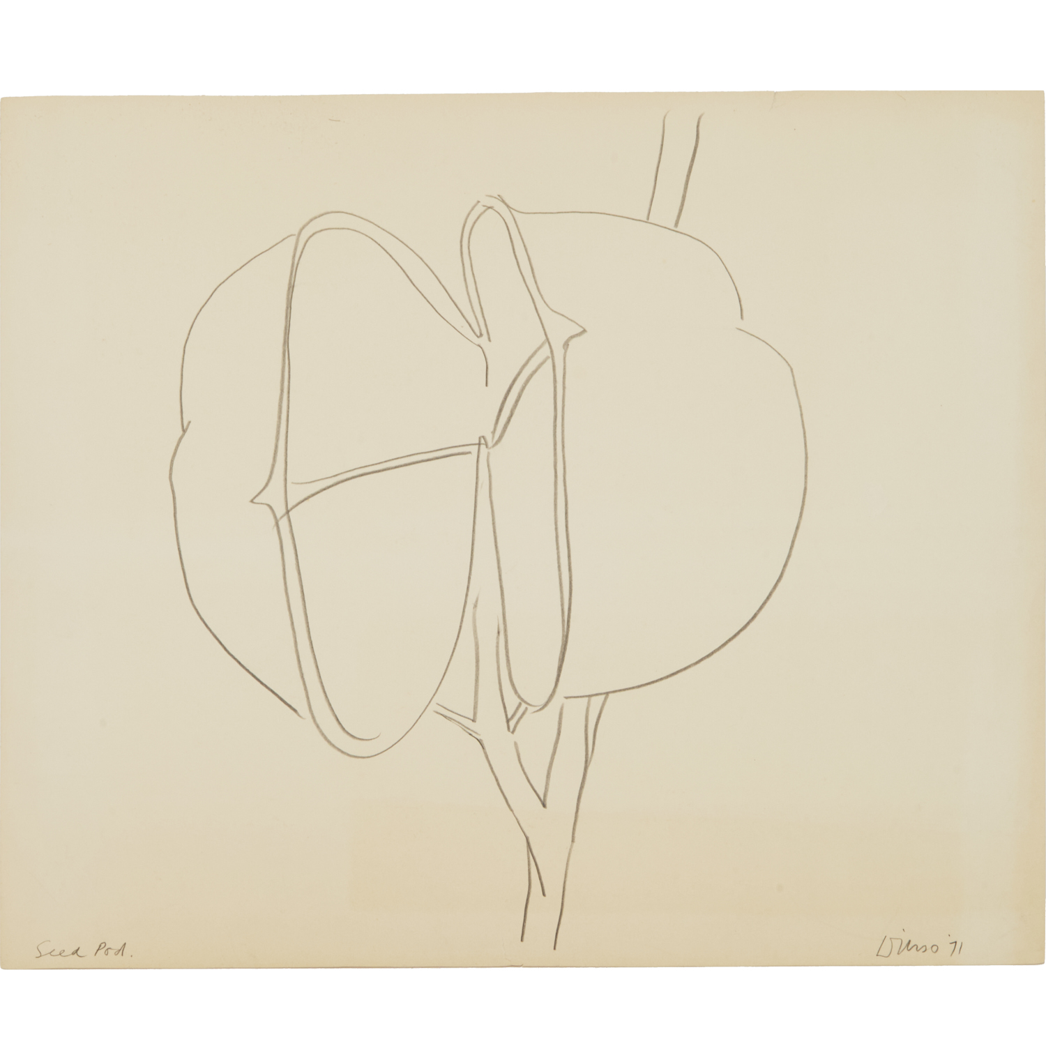 JOE D'URSO, DRAWING, 1971 Joseph