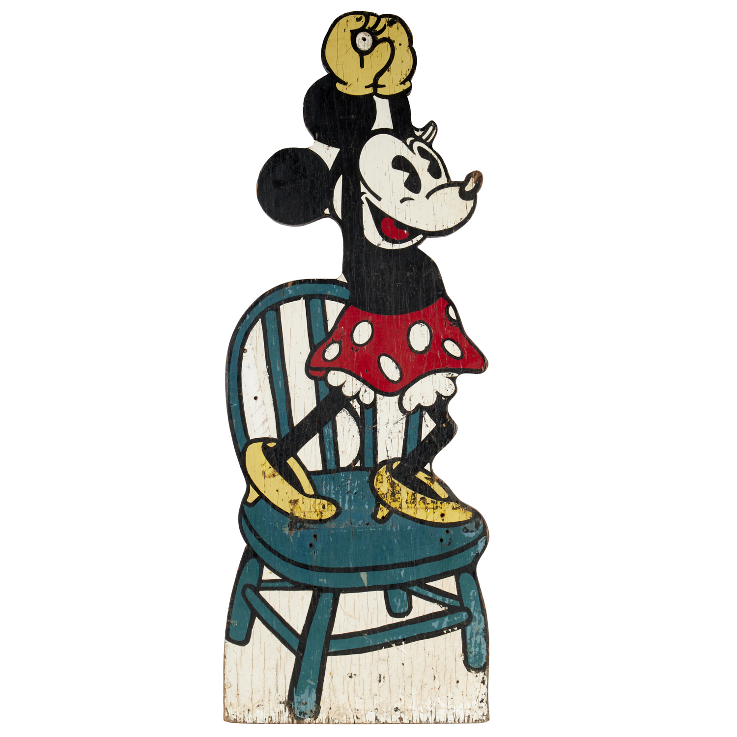 KROEHLER PAINTED WOOD MINNIE MOUSE 360c0b