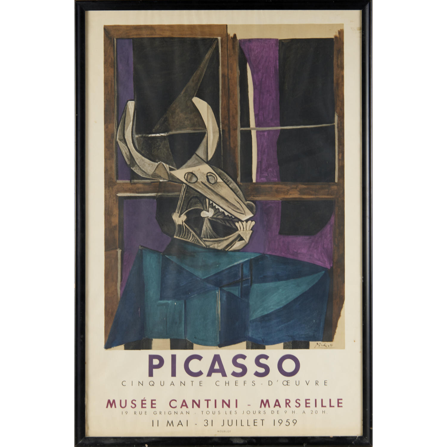 PABLO PICASSO, LITHOGRAPHIC POSTER,