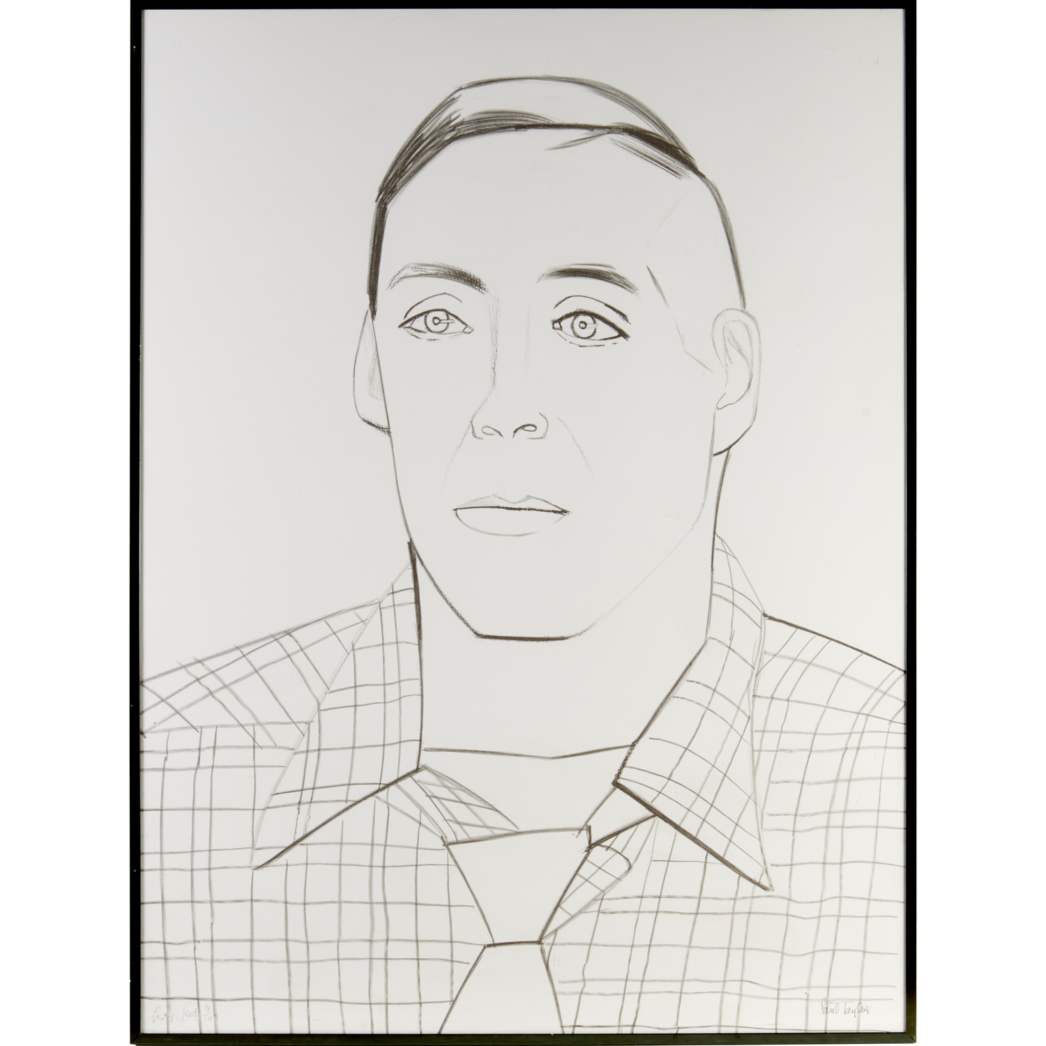 ALEX KATZ, BLACK AND WHITE LITHOGRAPH,