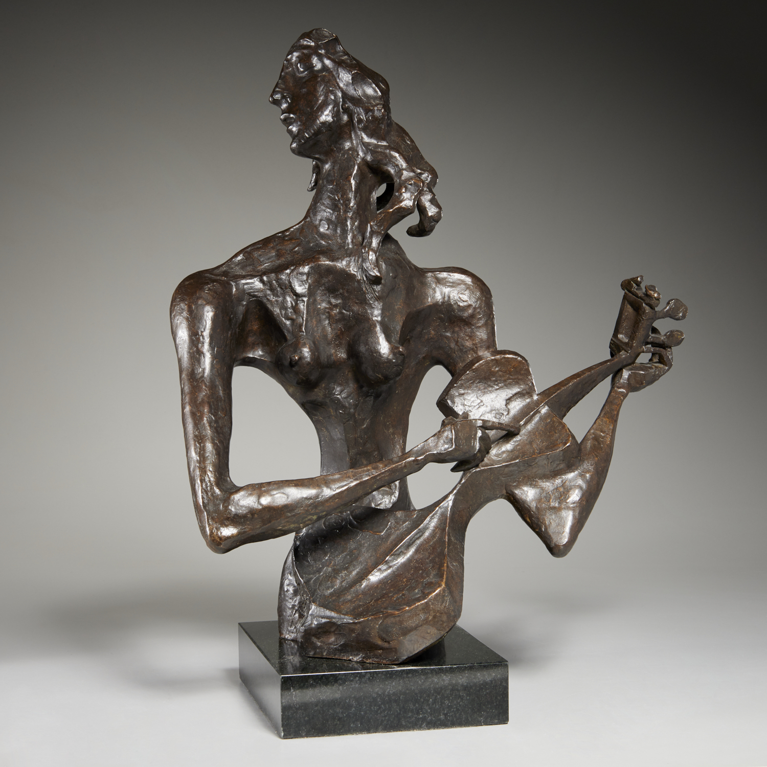 NATHANIEL KAZ, BRONZE SCULPTURE,