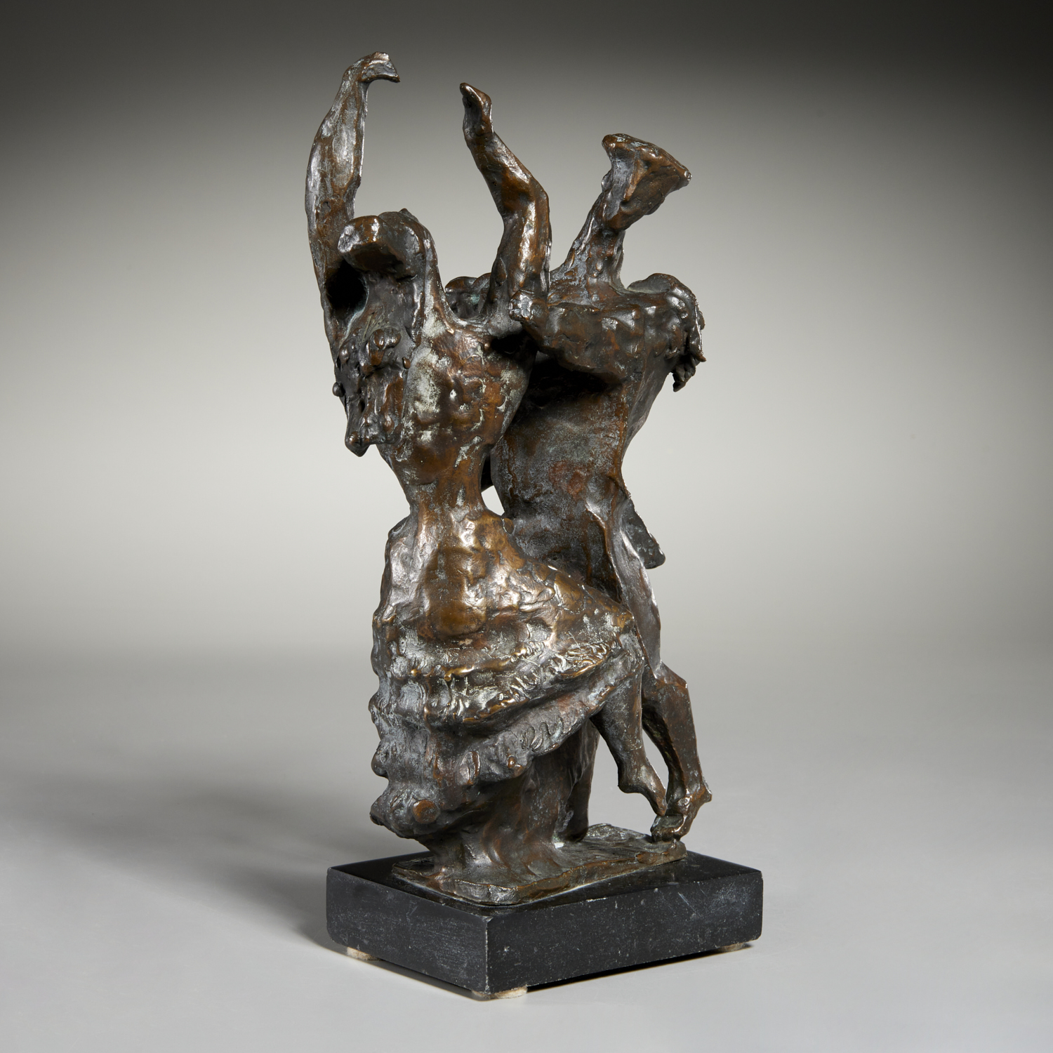 NATHANIEL KAZ, BRONZE SCULPTURE,