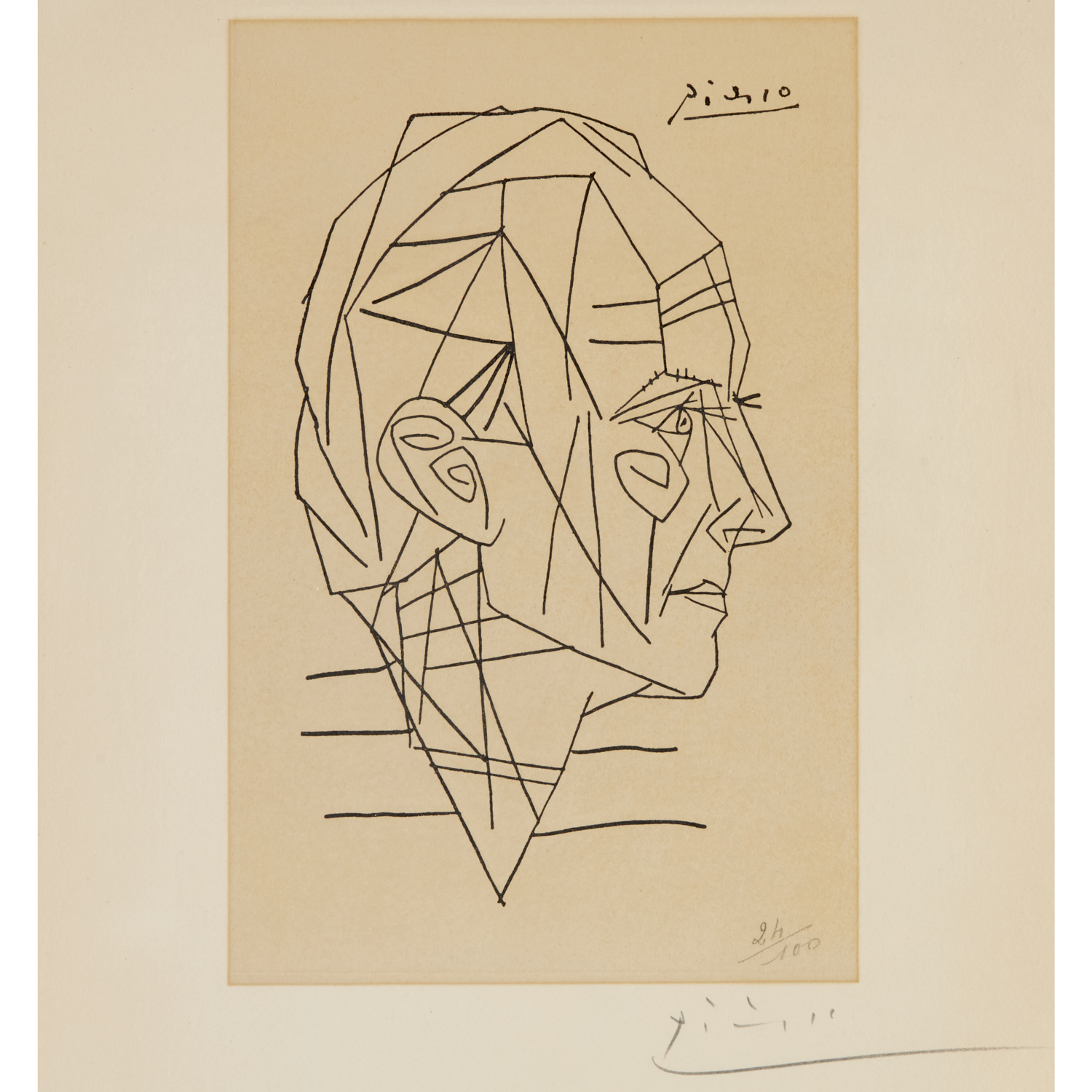 PABLO PICASSO SIGNED LITHOGRAPH 360d50